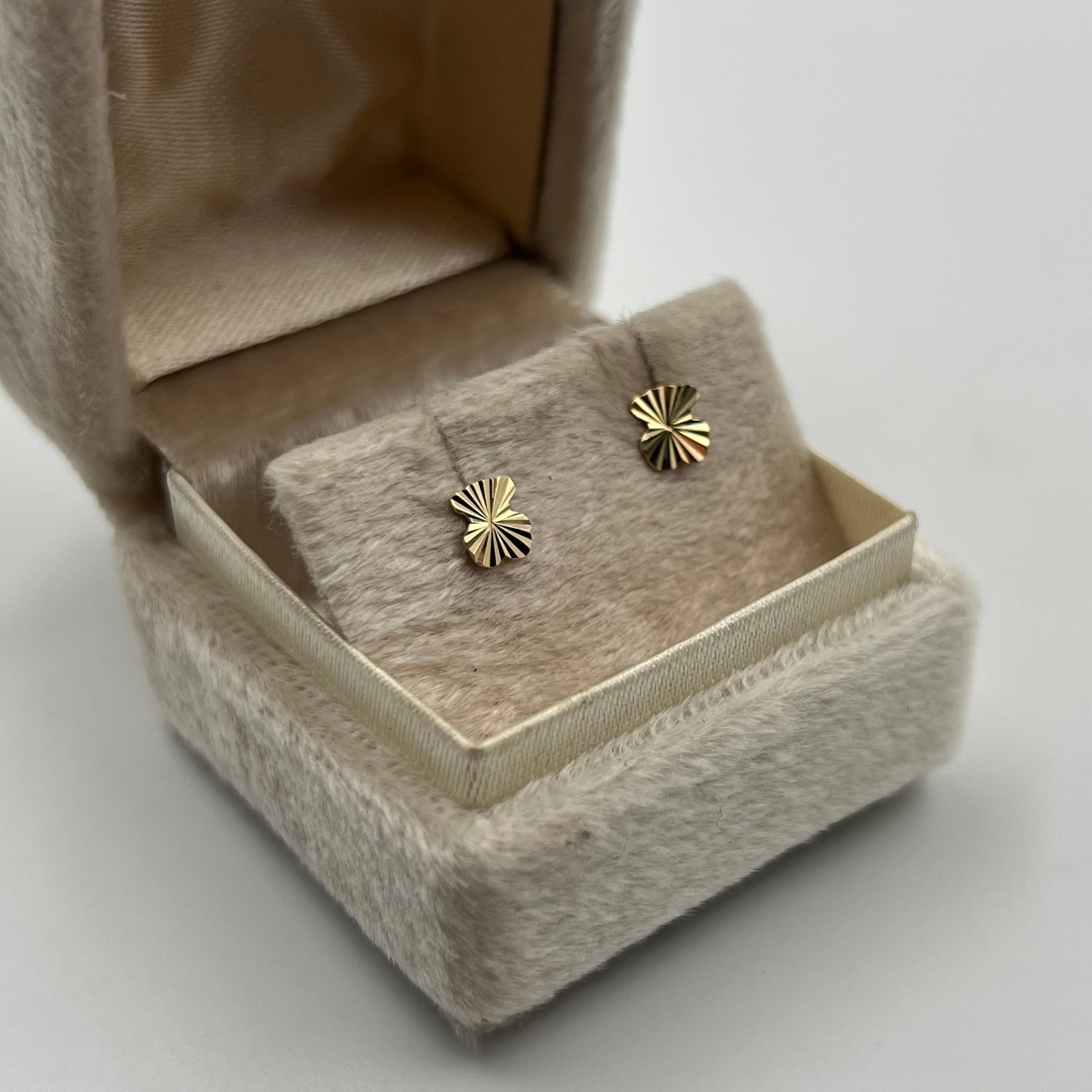 TOPOS OSO DIAMANTADO  ORO AMARILLO 18K 0,58 GR / 5 MM