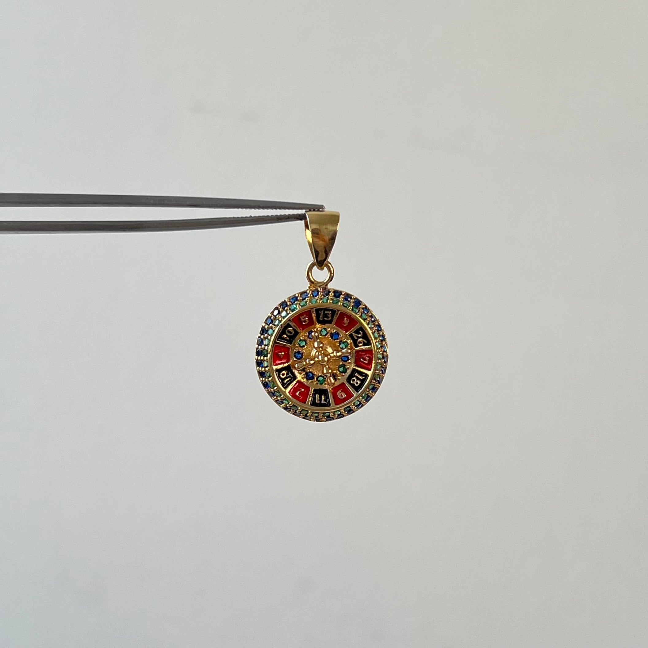 DIJE RULETA  ORO AMARILLO 18K +2 / 5,13 GR / 1,5 MM / 3 CM