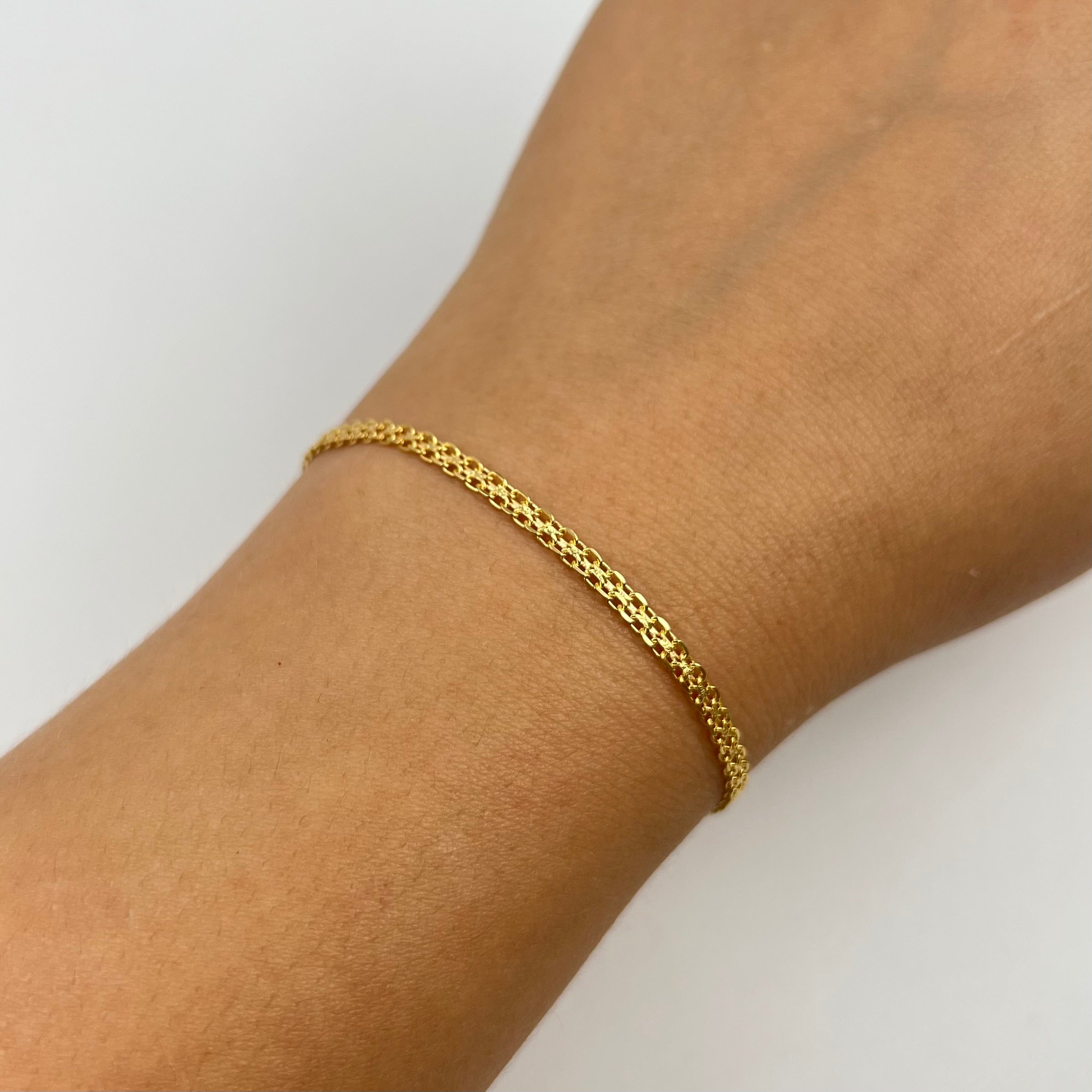 PULSO ITALY CHINA  ORO AMARILLO 18K +3 / 2,54 GR / 2,6 MM / 19 CM