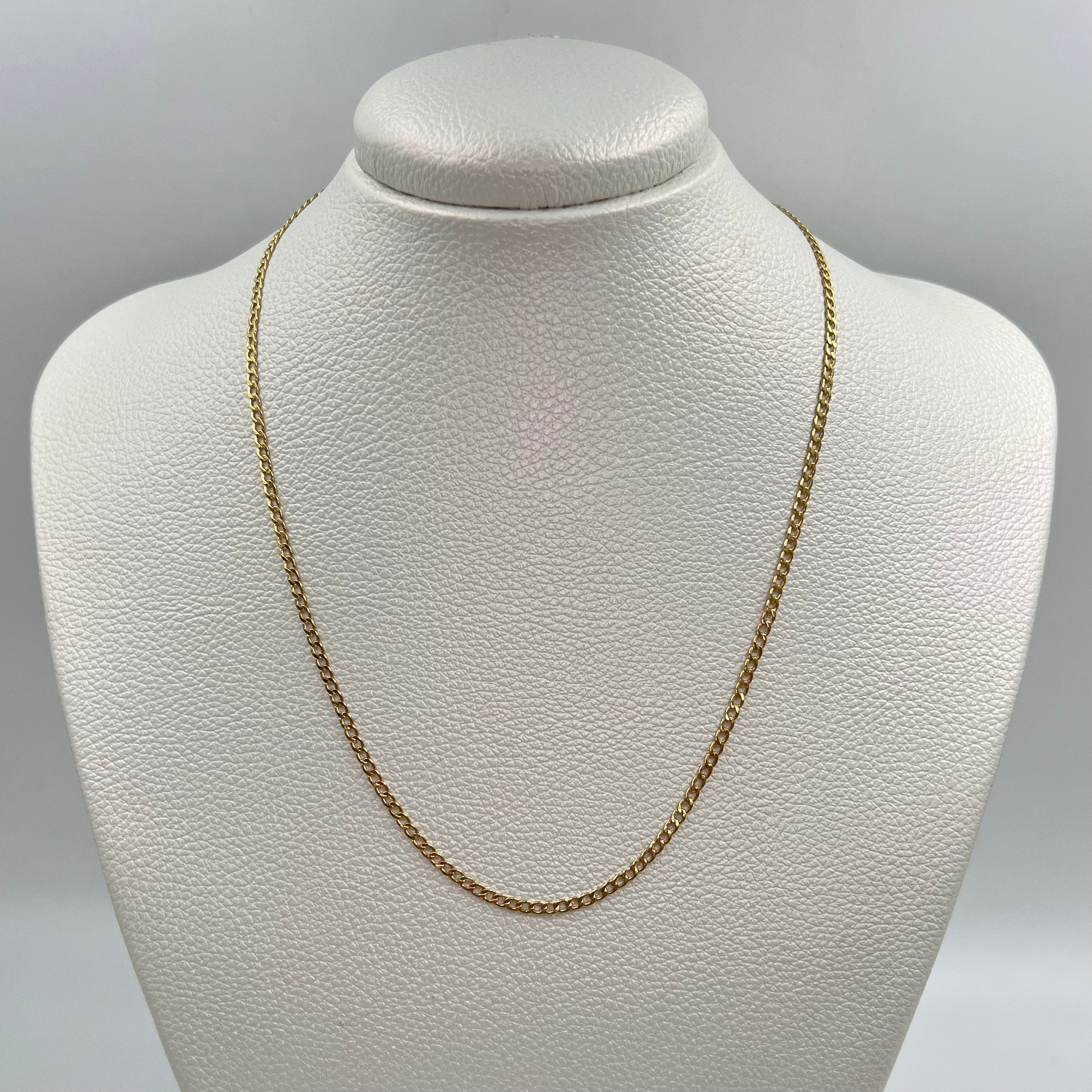 CADENA ITALY CUBANA ORO AMARILLO 18K +3 / 2,05 GR / 2,00 MM / 45 CM