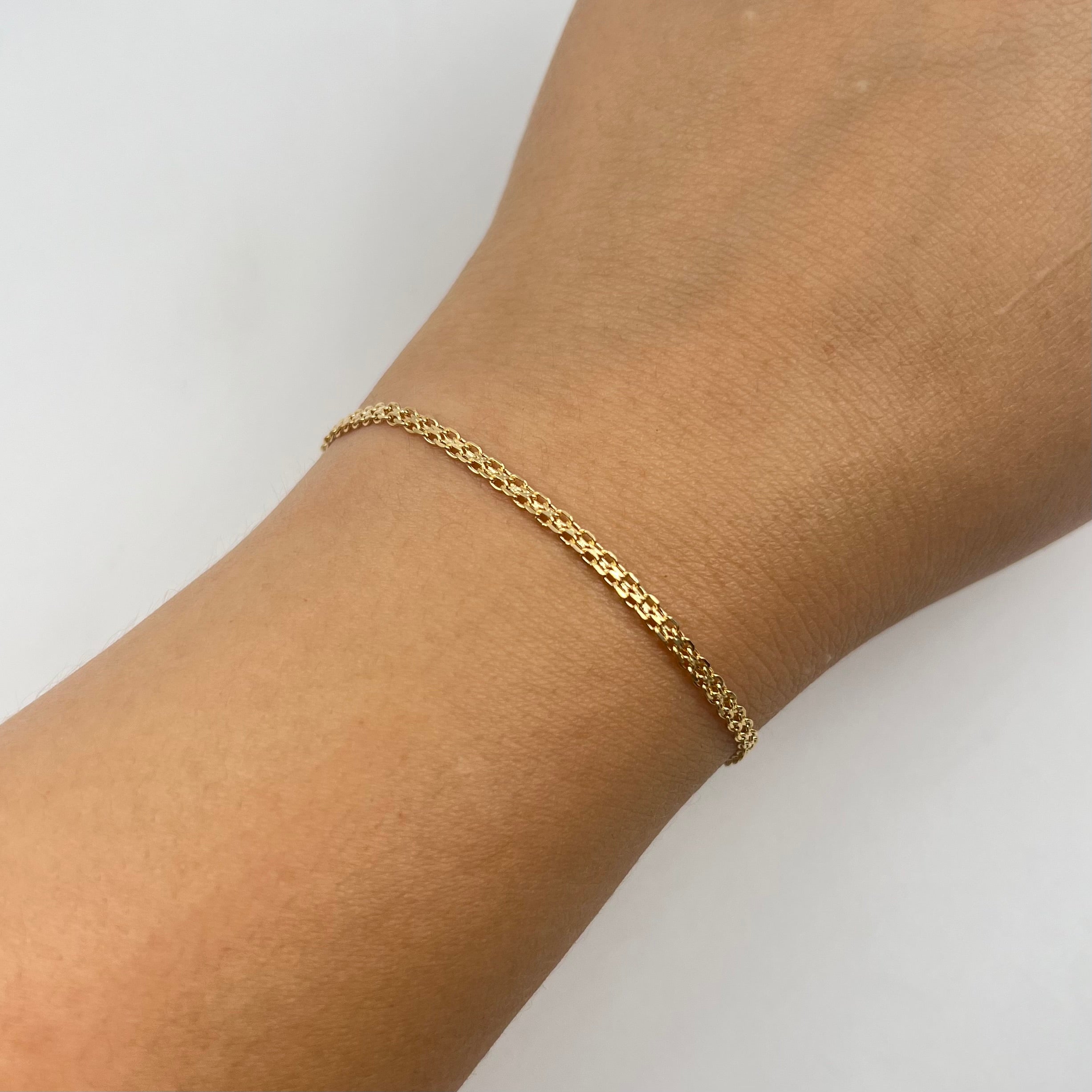 PULSO ITALY CHINO ORO AMARILLO 18K +3 / 1,3 GR / 2,3 MM / 19 CM