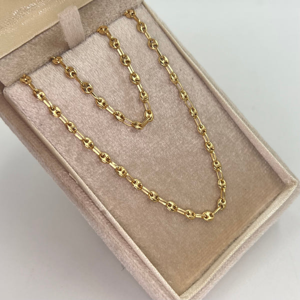 CADENA BABY GC REAZA ITALY ORO AMARILLO 18K +1 / 5,09 GR / 3 MM / 55 CM