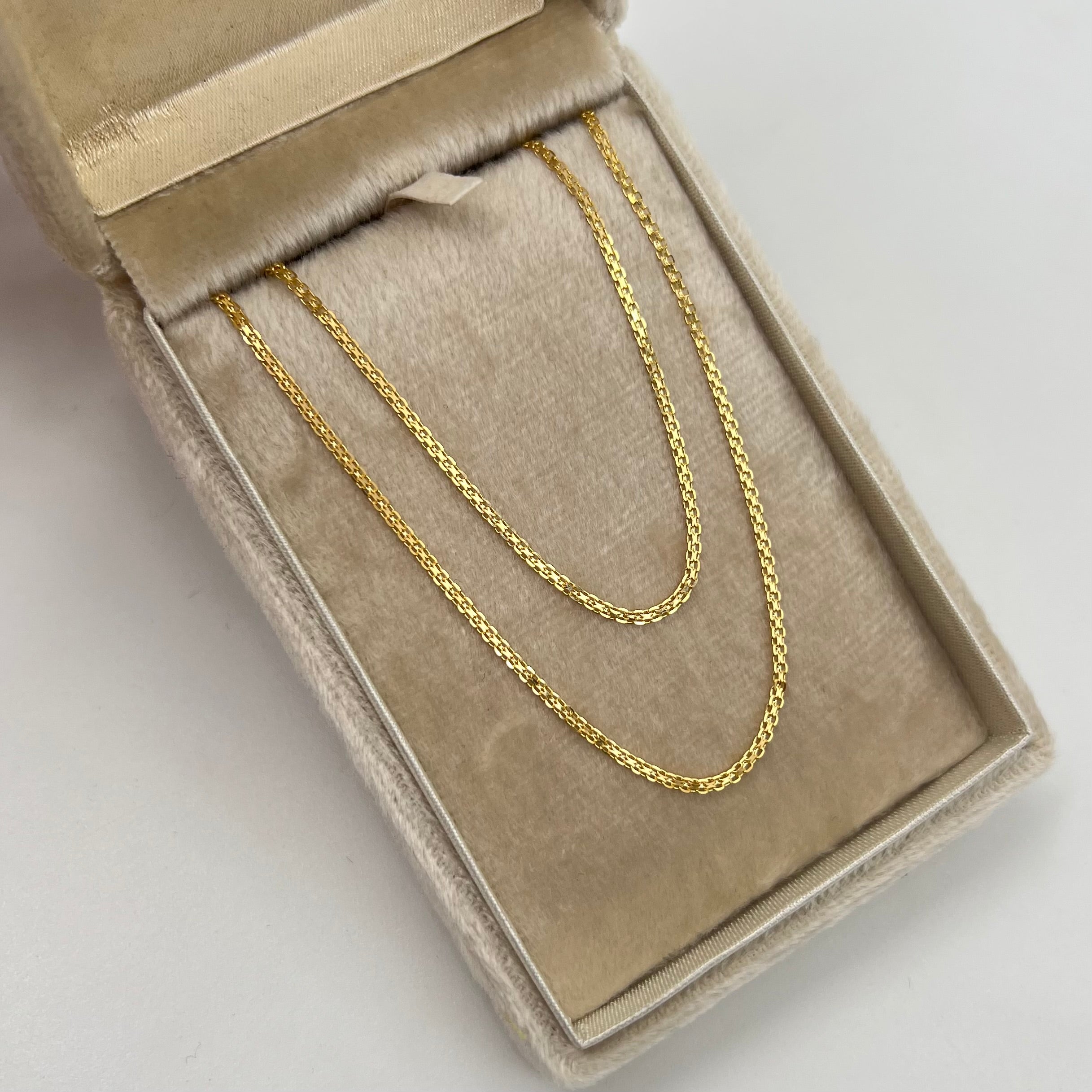 CADENA ITALY CHINA ORO AMARILLO 18K +3 / 2,42 GR / 1,53 MM / 45 CM