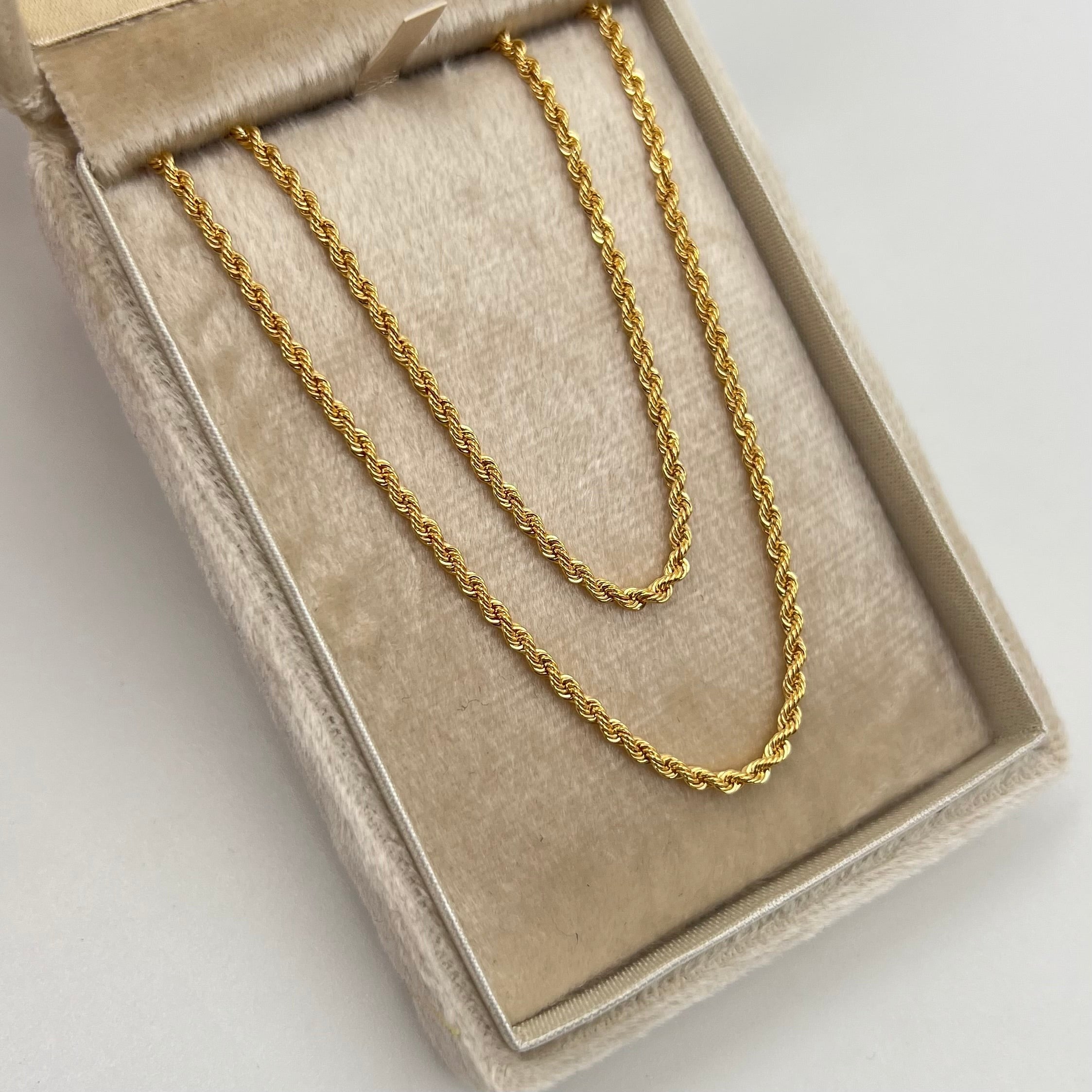 CADENA ITALY LAZO ORO AMARILLO 18K +1 / 2,62 GR / 2,2 MM / 45 CM