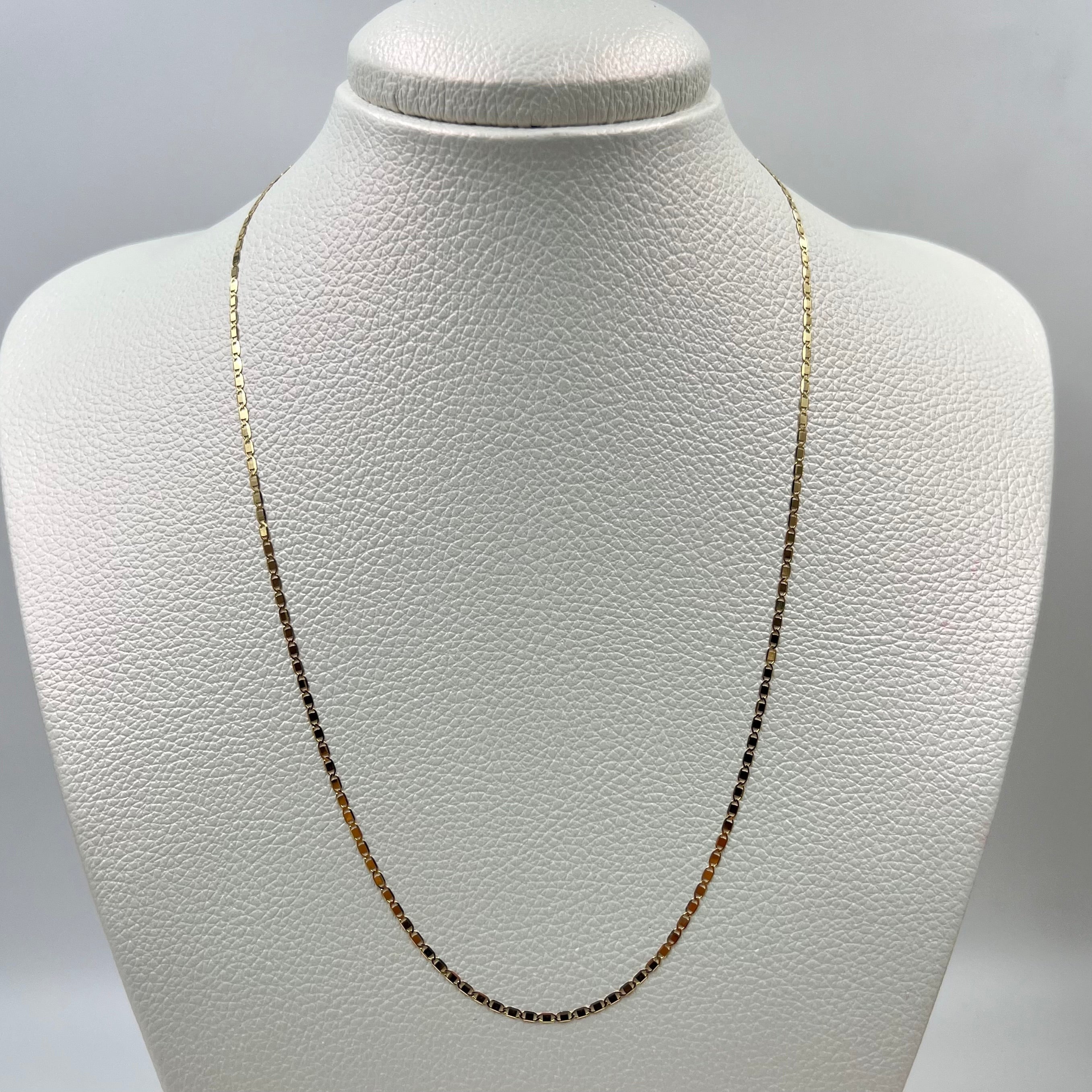 CADENA ITALY PLANA  ORO AMARILLO 18K +3 / 1,52 GR / 1,3 MM / 50 CM