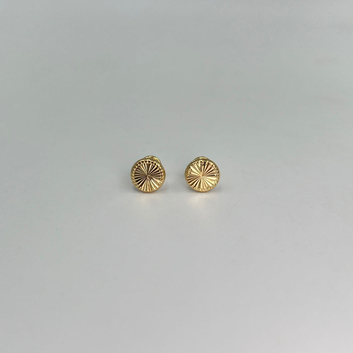 TOPOS CIRCULO DIAMANTADO ORO AMARILLO 18K 0,86 GR / 8 MM