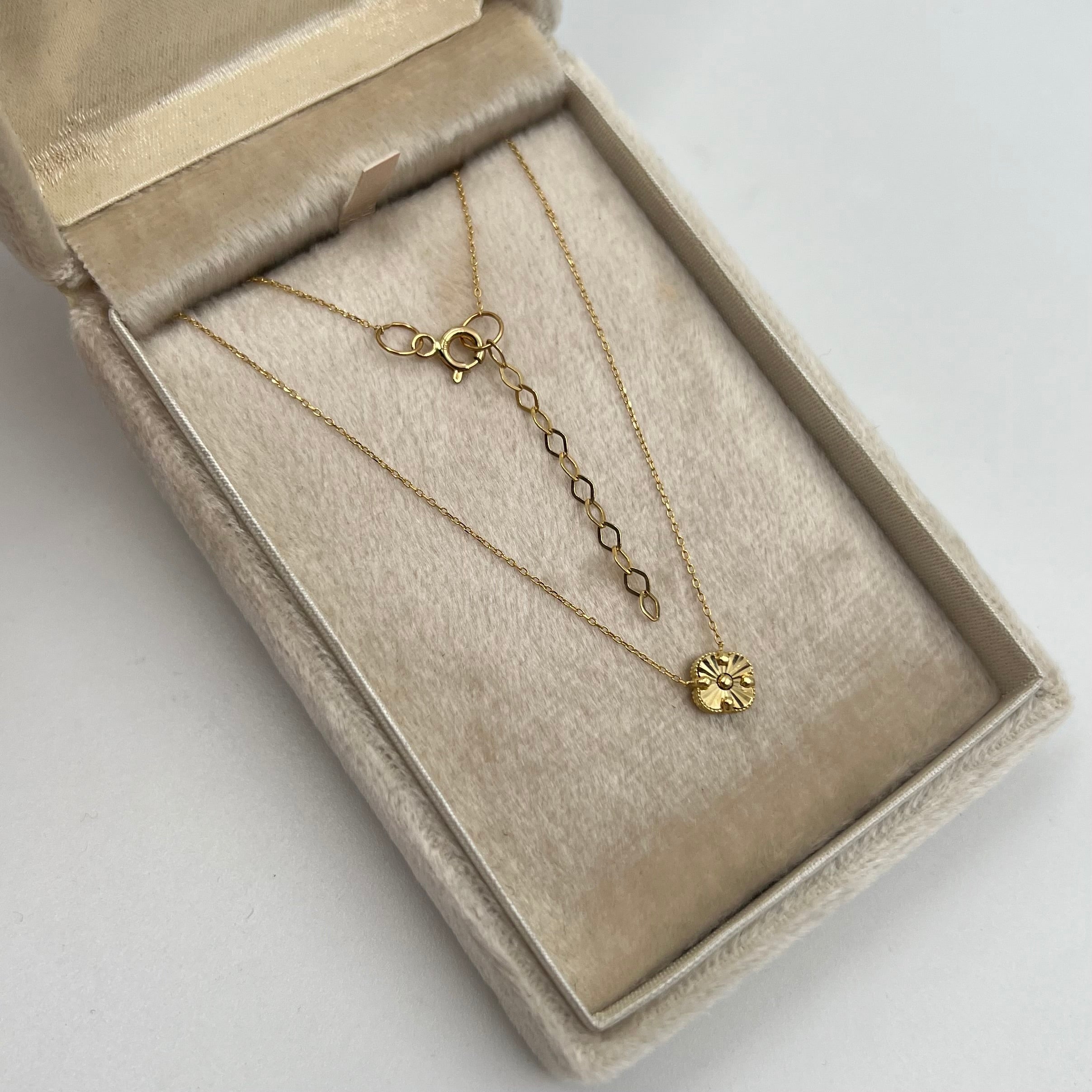 CADENA ITALY TREBOL ORO AMARILLO 18K +3 / 1,42 GR / 6 MM / 40 CM