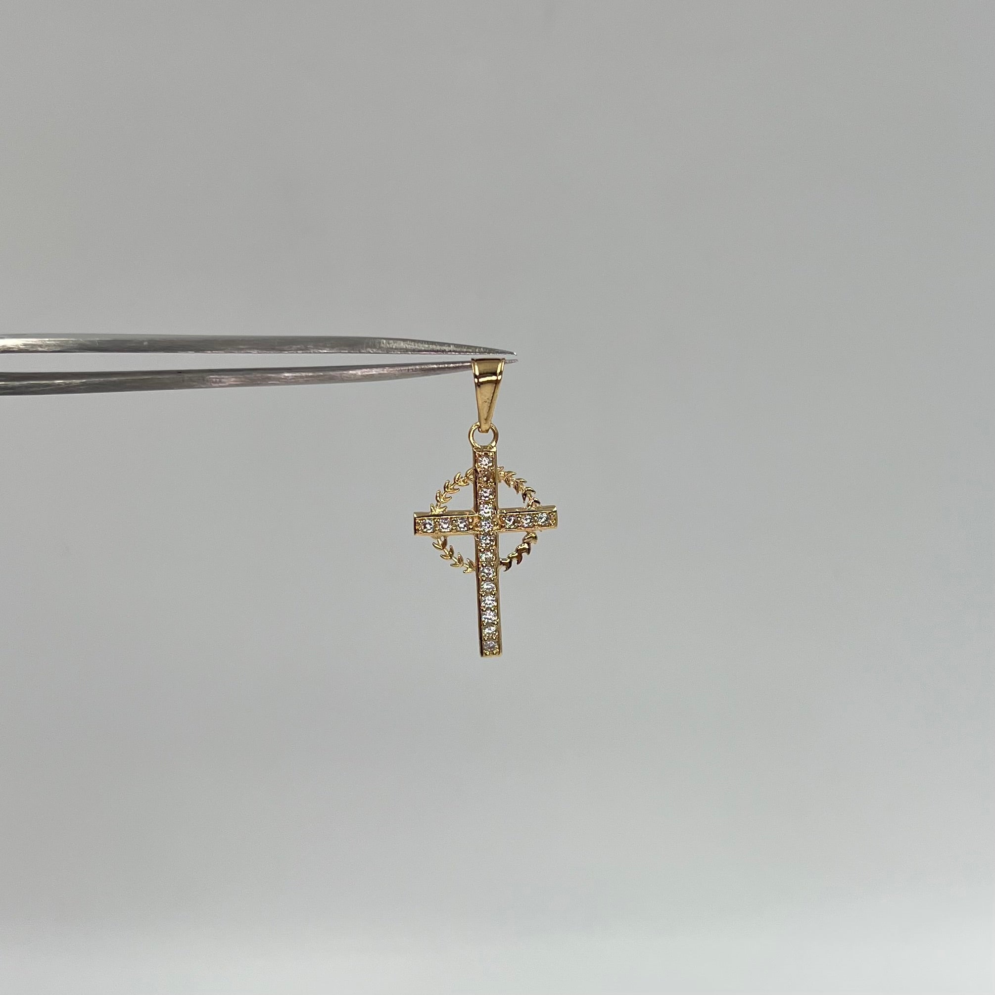 DIJE CRUZ CASTING ORO AMARILLO 18K 1,42 GR / 2 MM / 2,6 CM