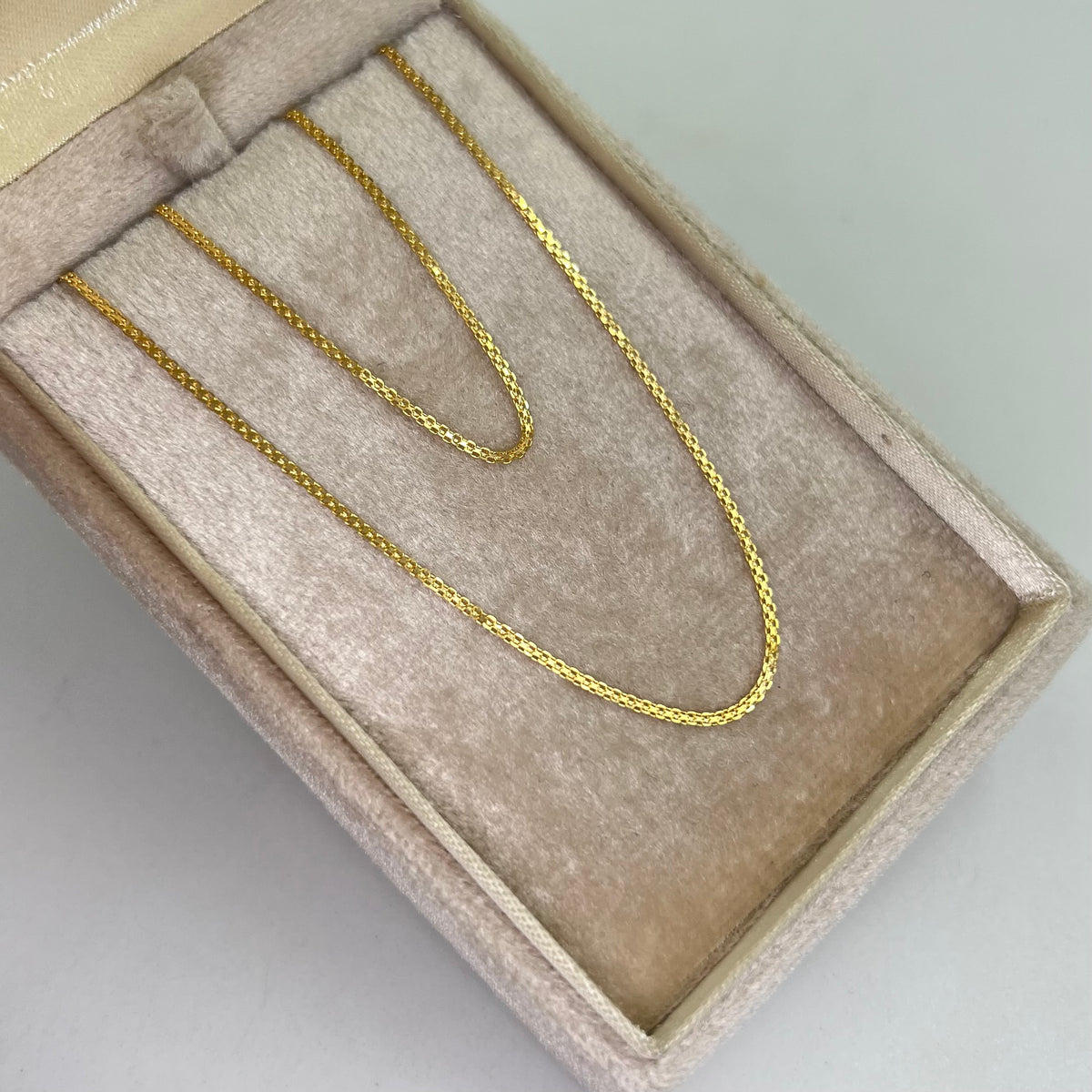 CADENA ITALY CHINA ORO AMARILLO 18K +3 / 1,87 GR / 1,1 MM / 45 CM