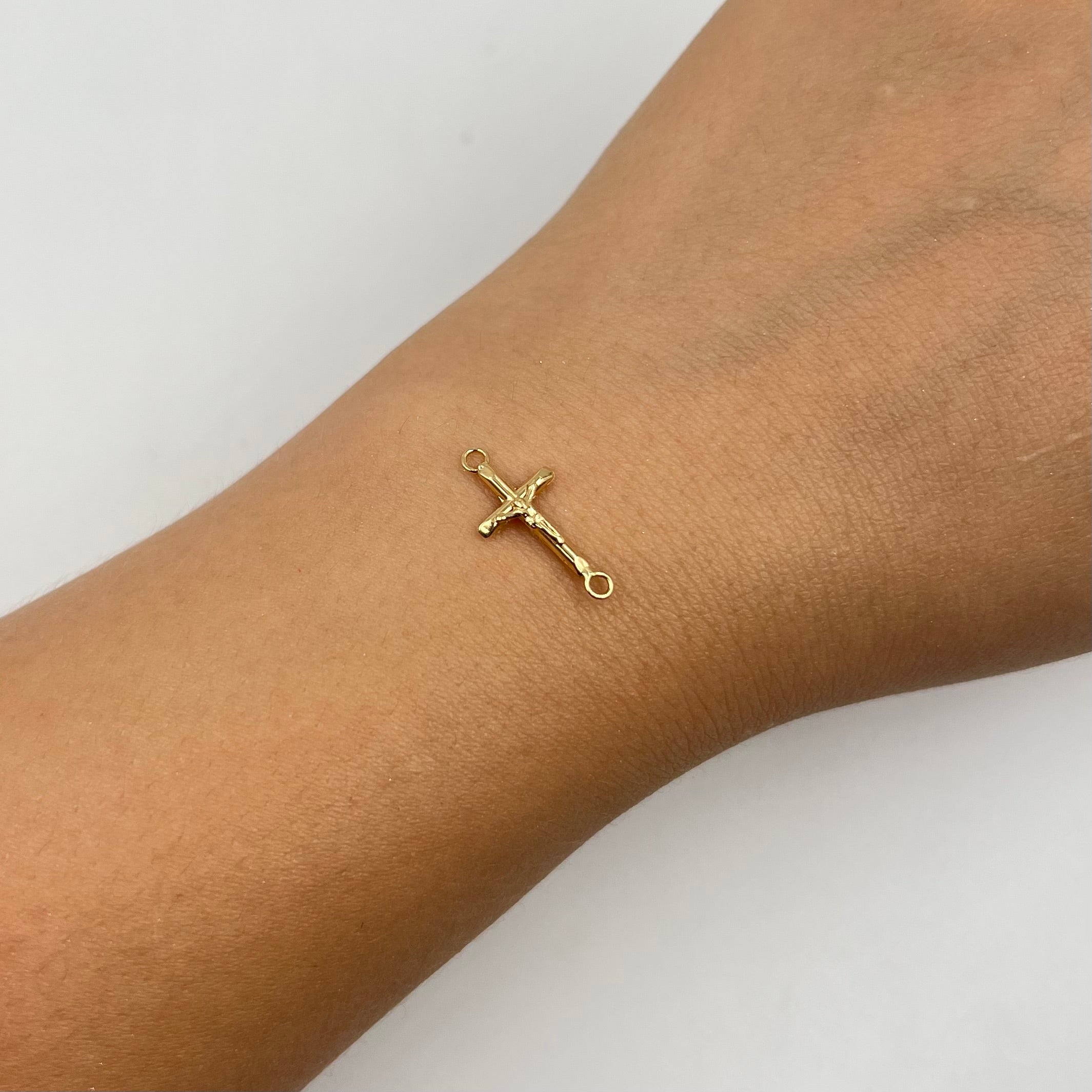 HERRAJE CRUZ CRISTO ORO AMARILLO 18K 0,31 GR / 1,9 CM