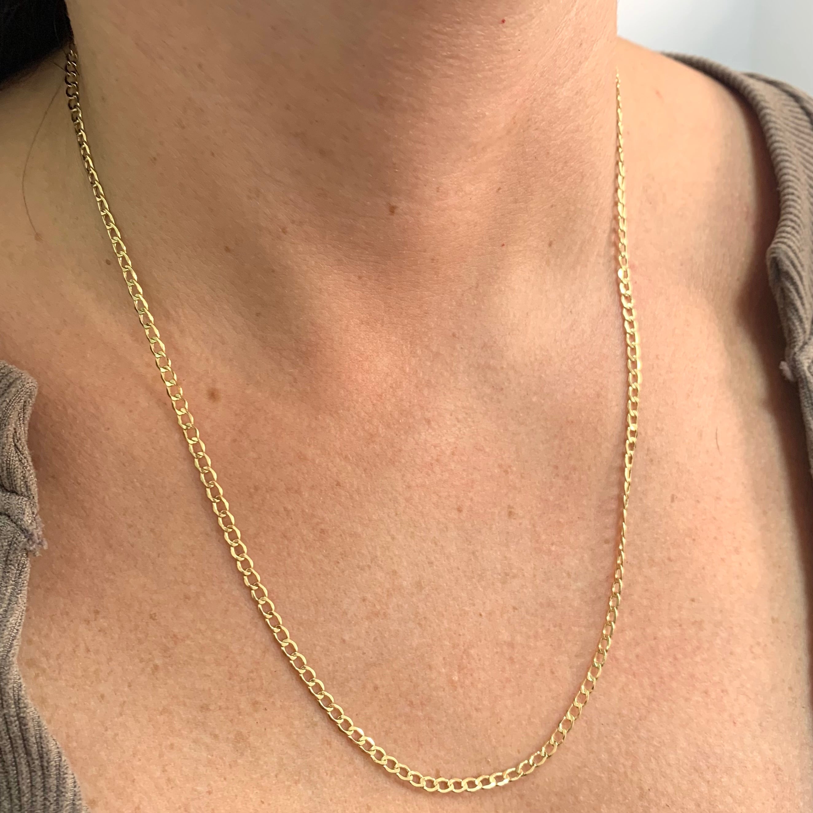 CADENA ITALY CUABANA MINI ORO AMARILLO 18K +3 / 2,54 GR / 2,5 MM / 50 CM