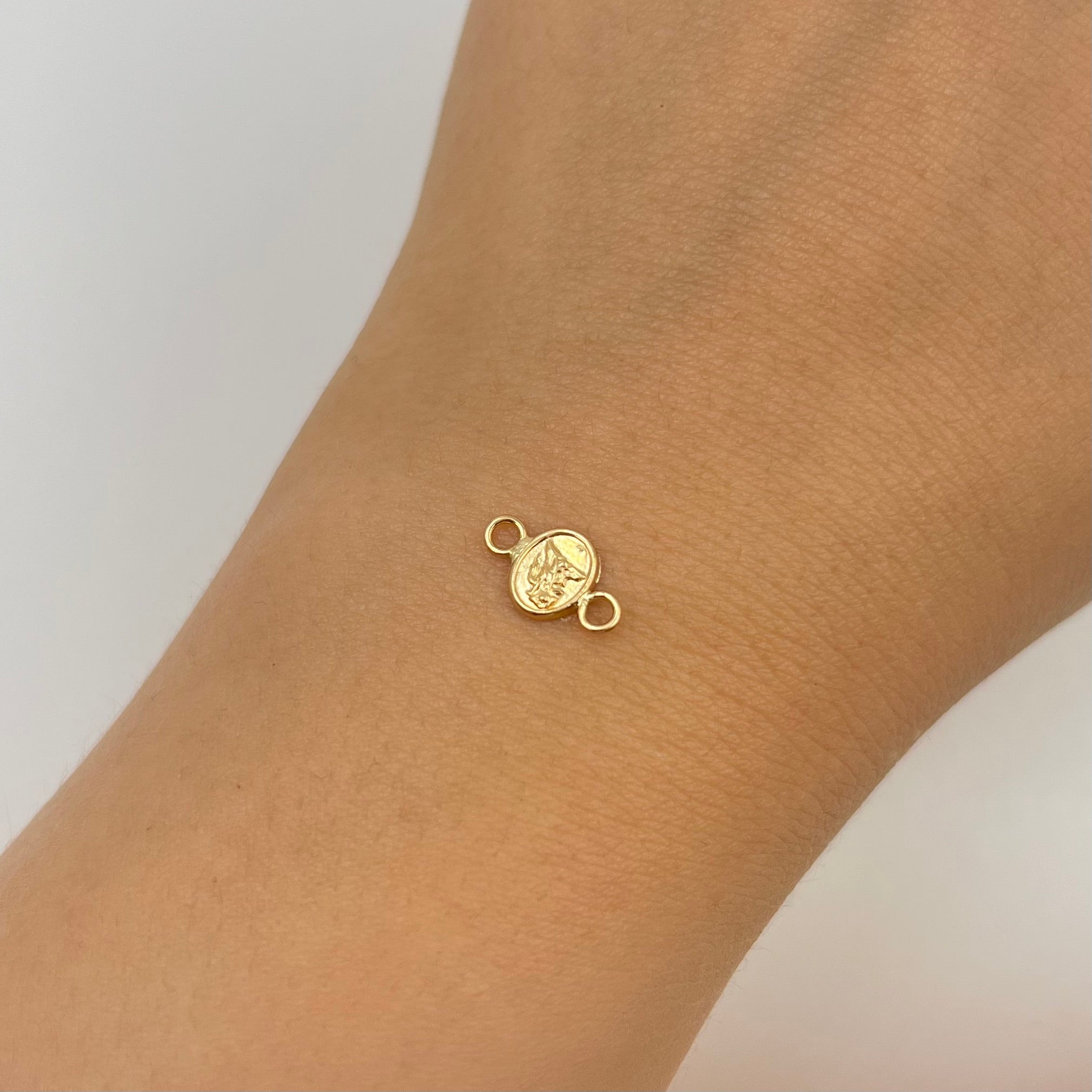 HERRAJE SAN MIGUEL ARCANGEL  ORO AMARILLO 18K 0,23 GR / 1,1 CM