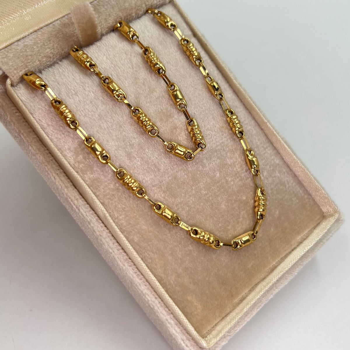 CADENA RUSTICA REAZA ITALY ORO AMARILLO 18K +1 / 7,47 GR / 3 MM / 60 CM