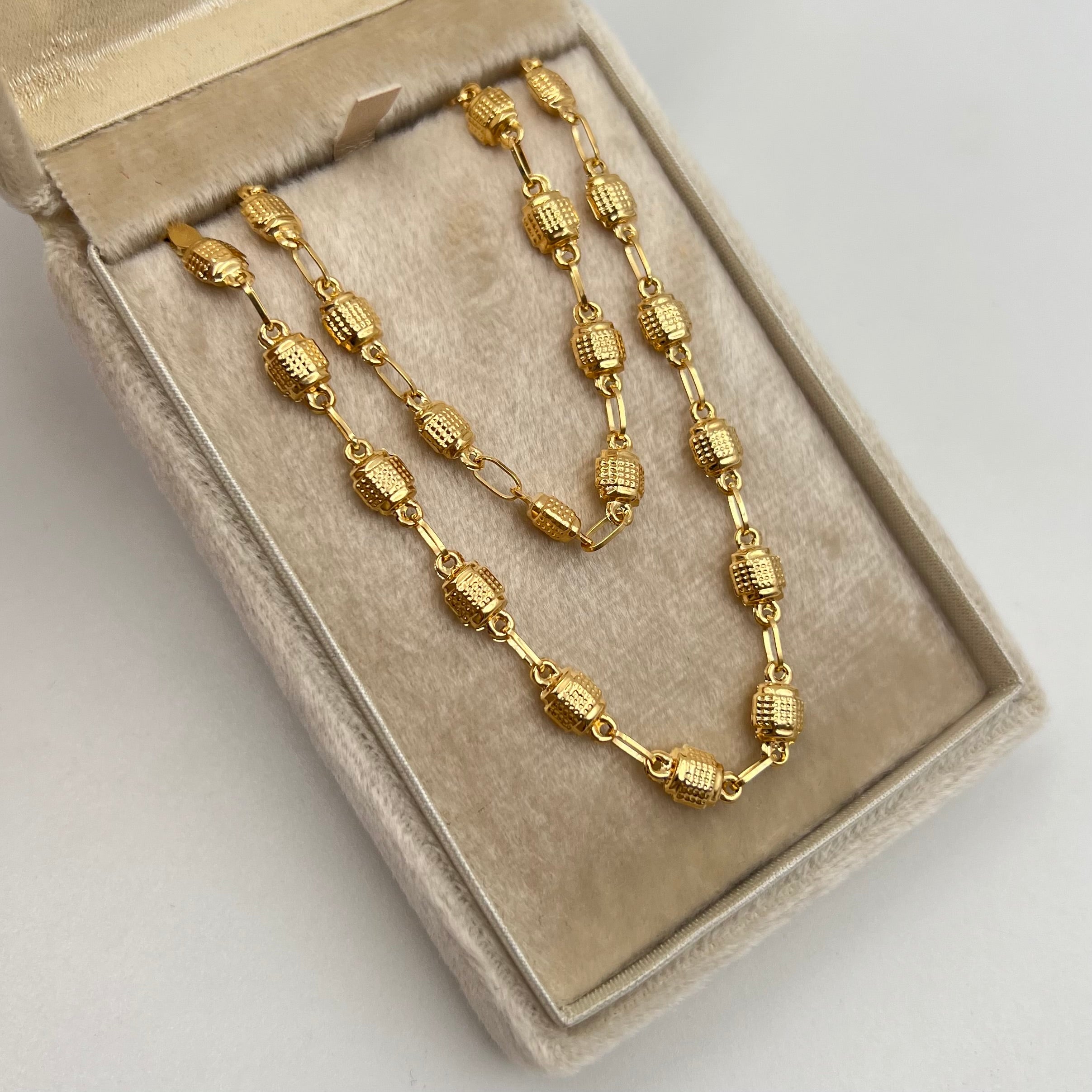 CADENA RUSTICA ORO AMARILLO 18K 7,31 GR / 5 MM / 50 CM