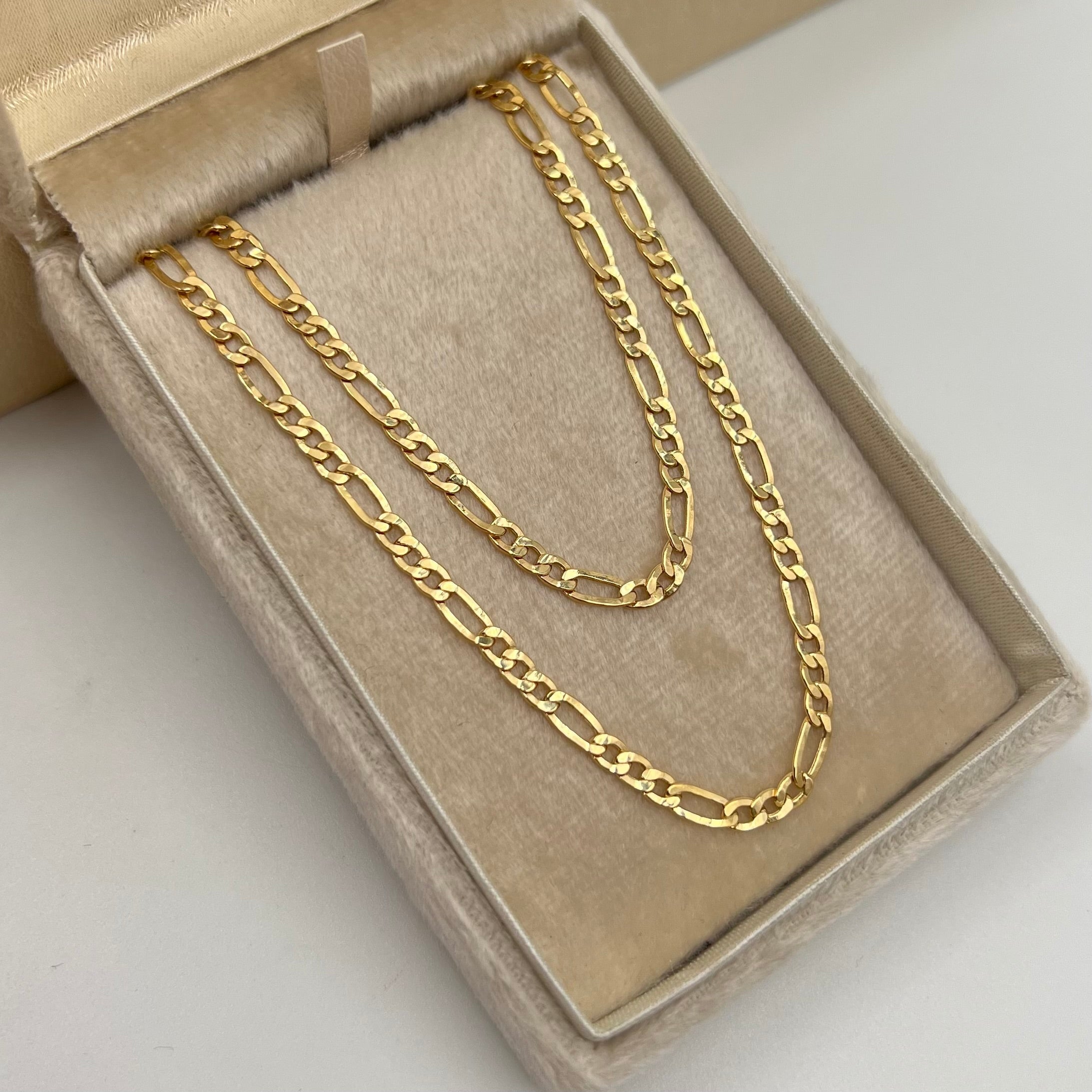 CADENA ITALY FIGARO  ORO AMARILLO 18K +1 / 4,94 GR / 3 MM / 60 CM