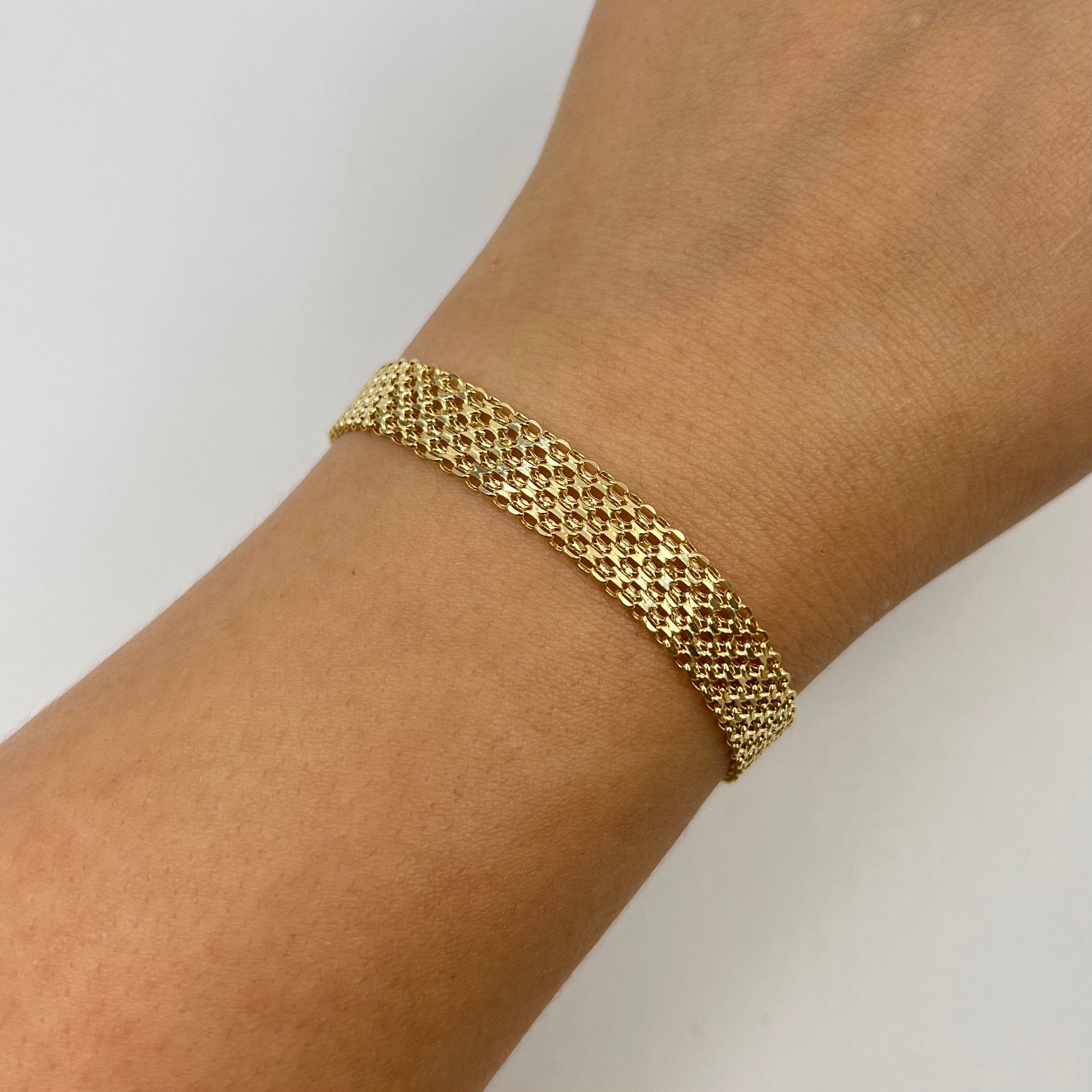 PULSO ITALY CHINO  ORO AMARILLO 18K +3 / 4,67 GR / 8 MM / 19 CM