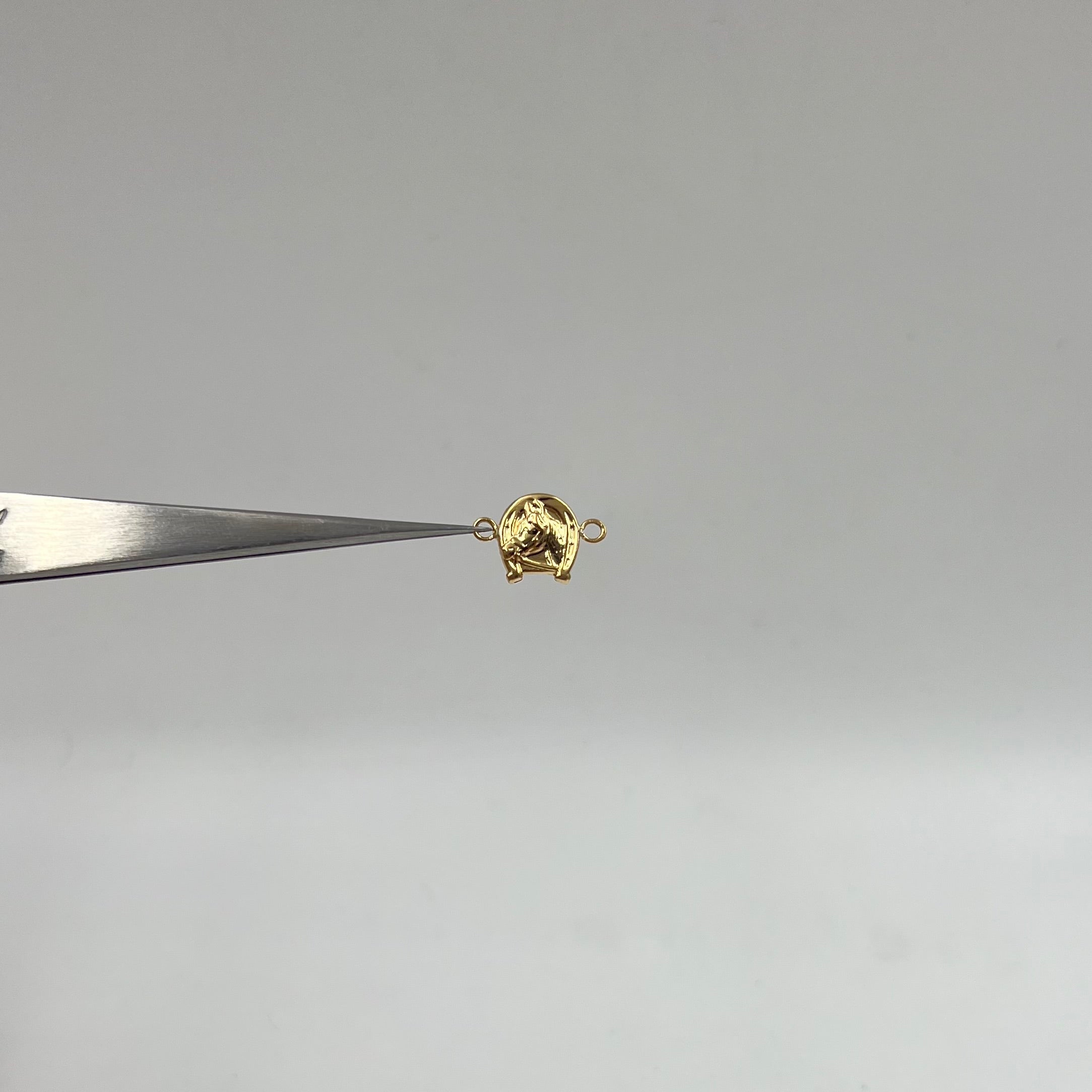 HERRAJE HERRADURA CABALLO  ORO AMARILLO 18K 0,45 GR / 1,4 CM