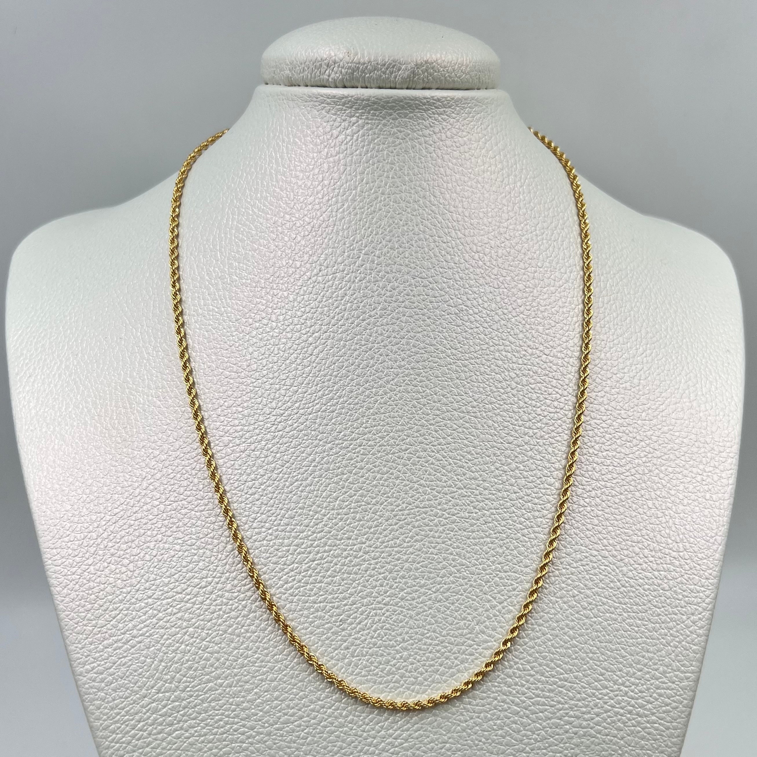 CADENA ITALY LAZO ORO AMARILLO 18K +1 / 2,62 GR / 2,2 MM / 45 CM