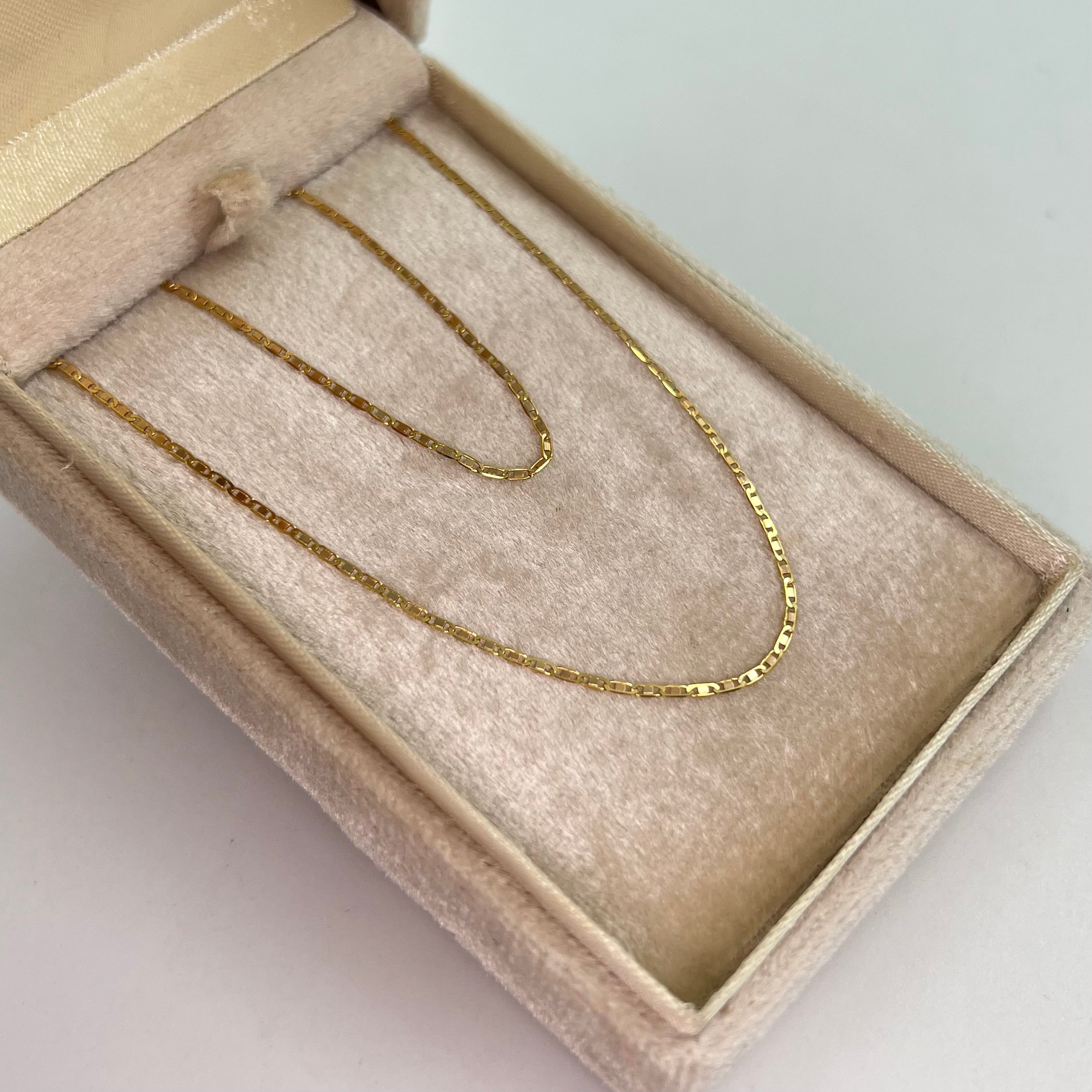 CADENA ITALY PLANA  ORO AMARILLO 18K +3 / 1,45 GR / 1,1 MM / 45 CM