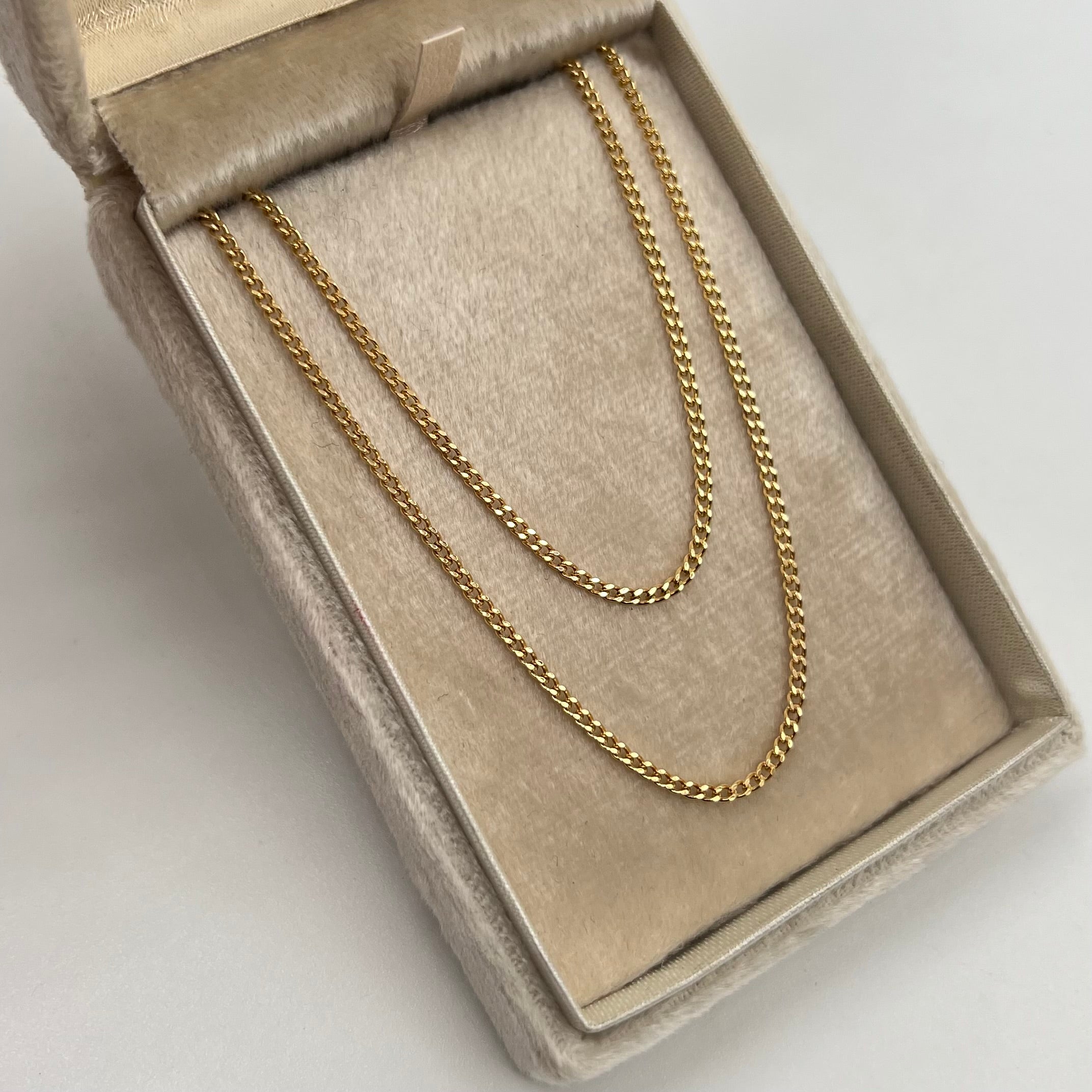 CADENA ITALY CUBANA ORO AMARILLO 18K +3 / 2,45 GR / 1,7 MM / 45 CM