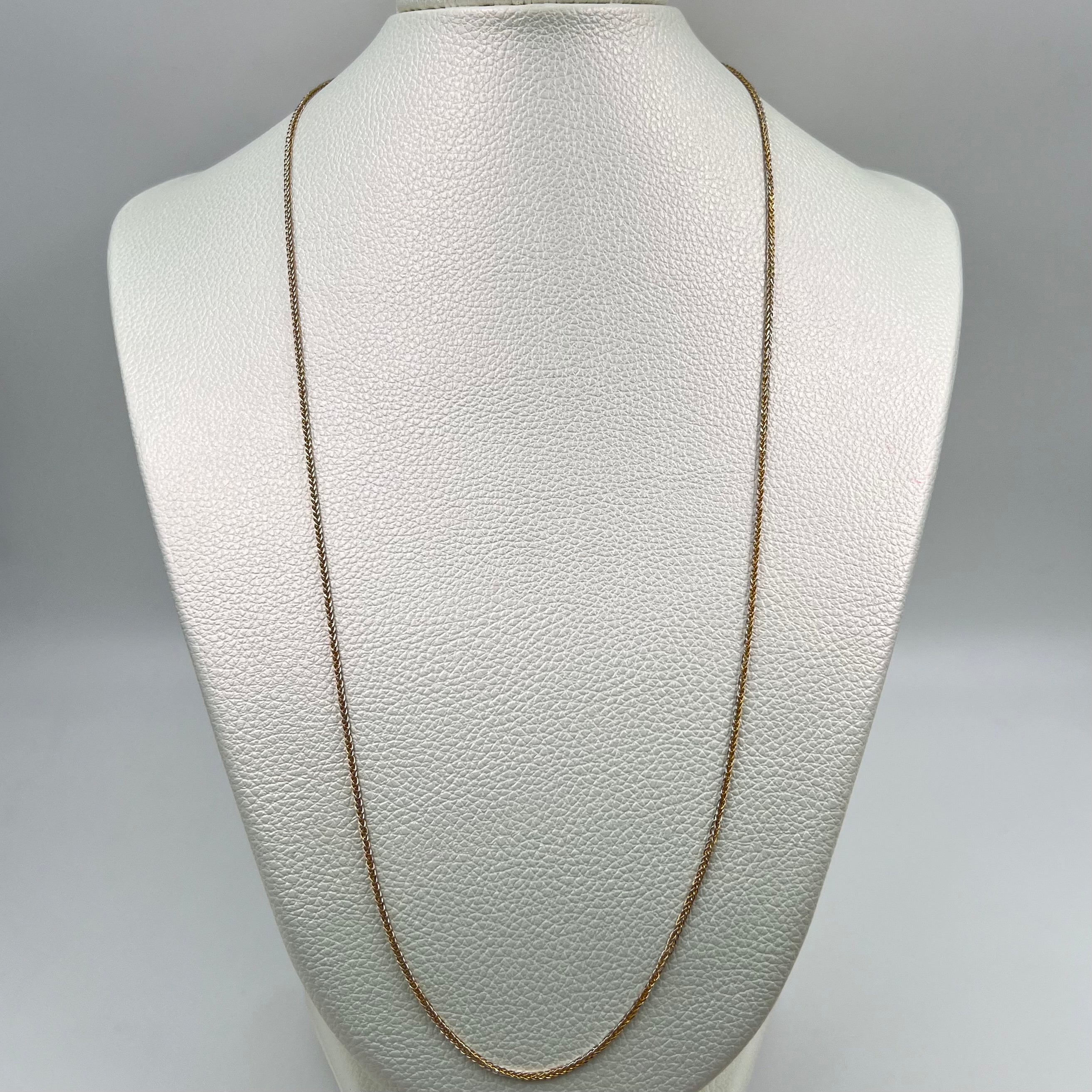 CADENA ITALY FRANCO  ORO AMARILLO Y ORO BLANCO 18K +3 / 2,12 GR / 1,6 MM / 60 CM
