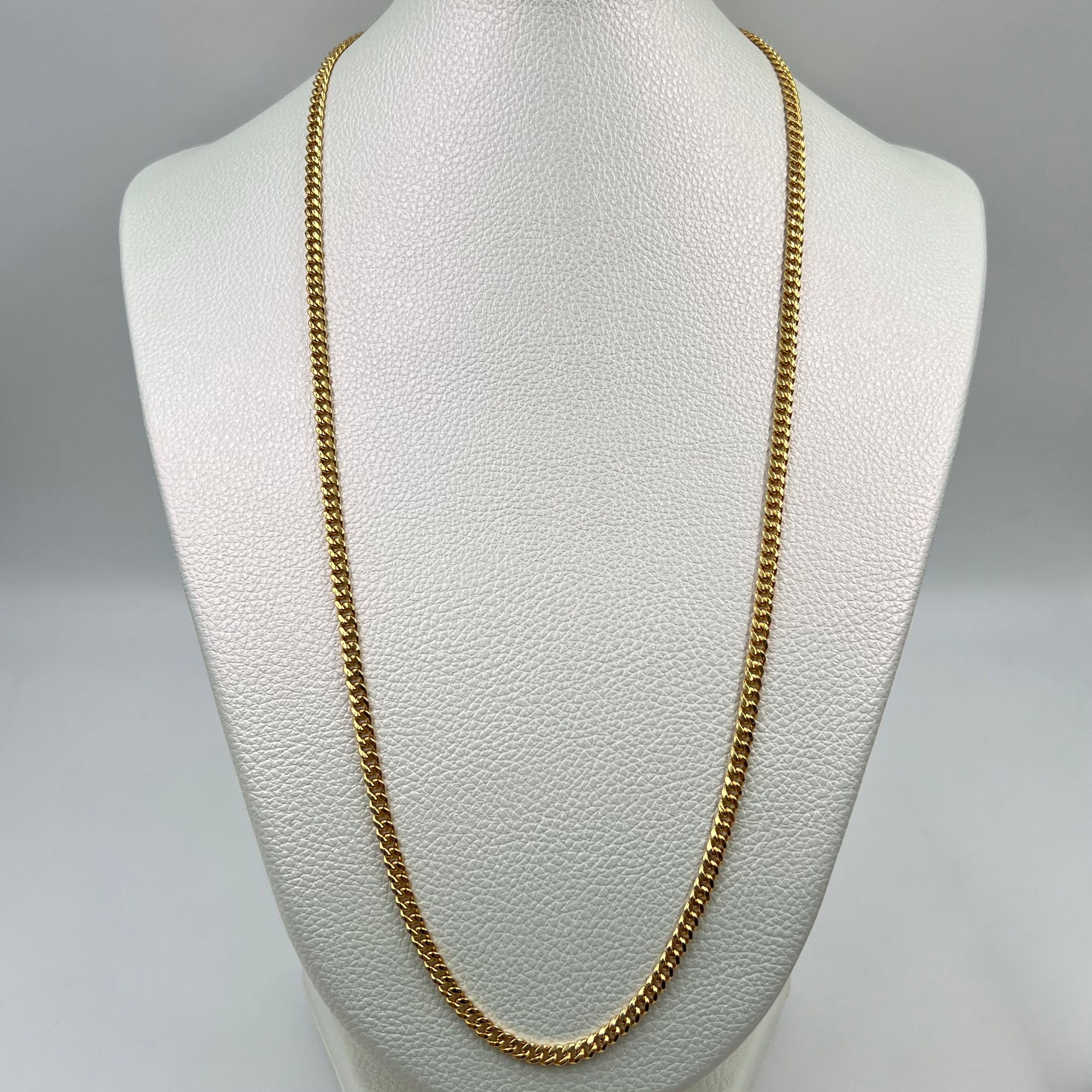 CADENA ITALY CUBANA ORO AMARILLO 18K +1 / 8,35 GR / 3,7 MM / 60 CM