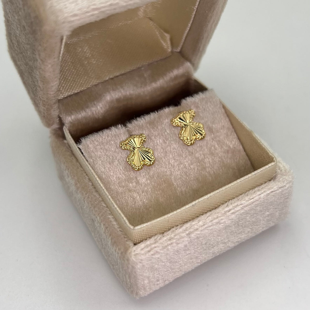 TOPOS OSO DIAMANTADO ORO AMARILLO 18K 0,72 GR / 6 MM