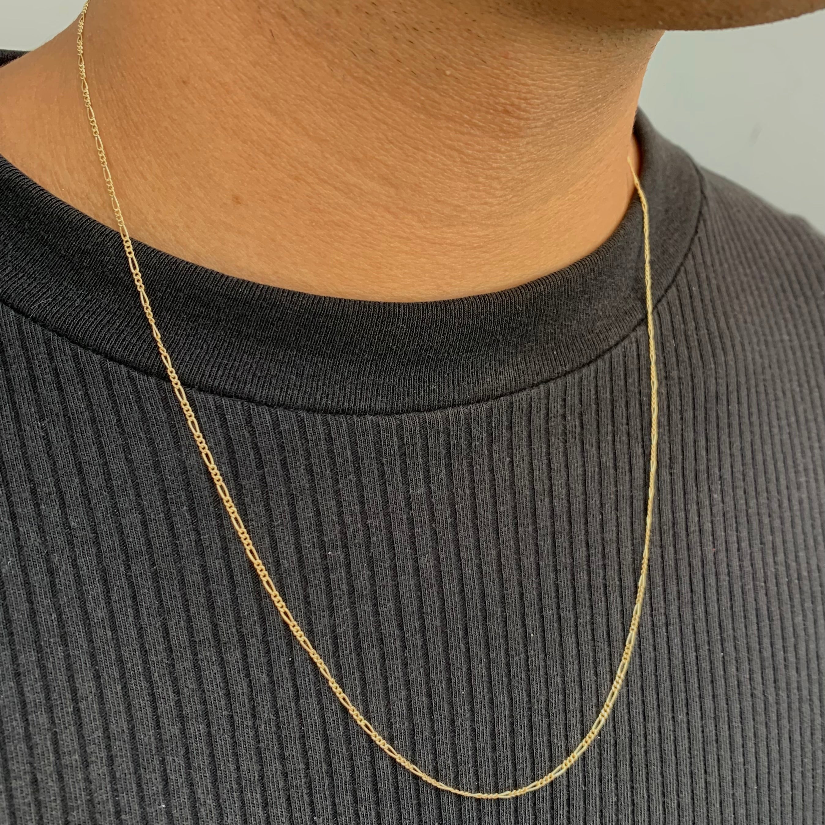 CADENA ITALY FIGARO 3X1 ORO AMARILLO 18K +3 / 3,6 GR / 1,9 MM / 60 CM