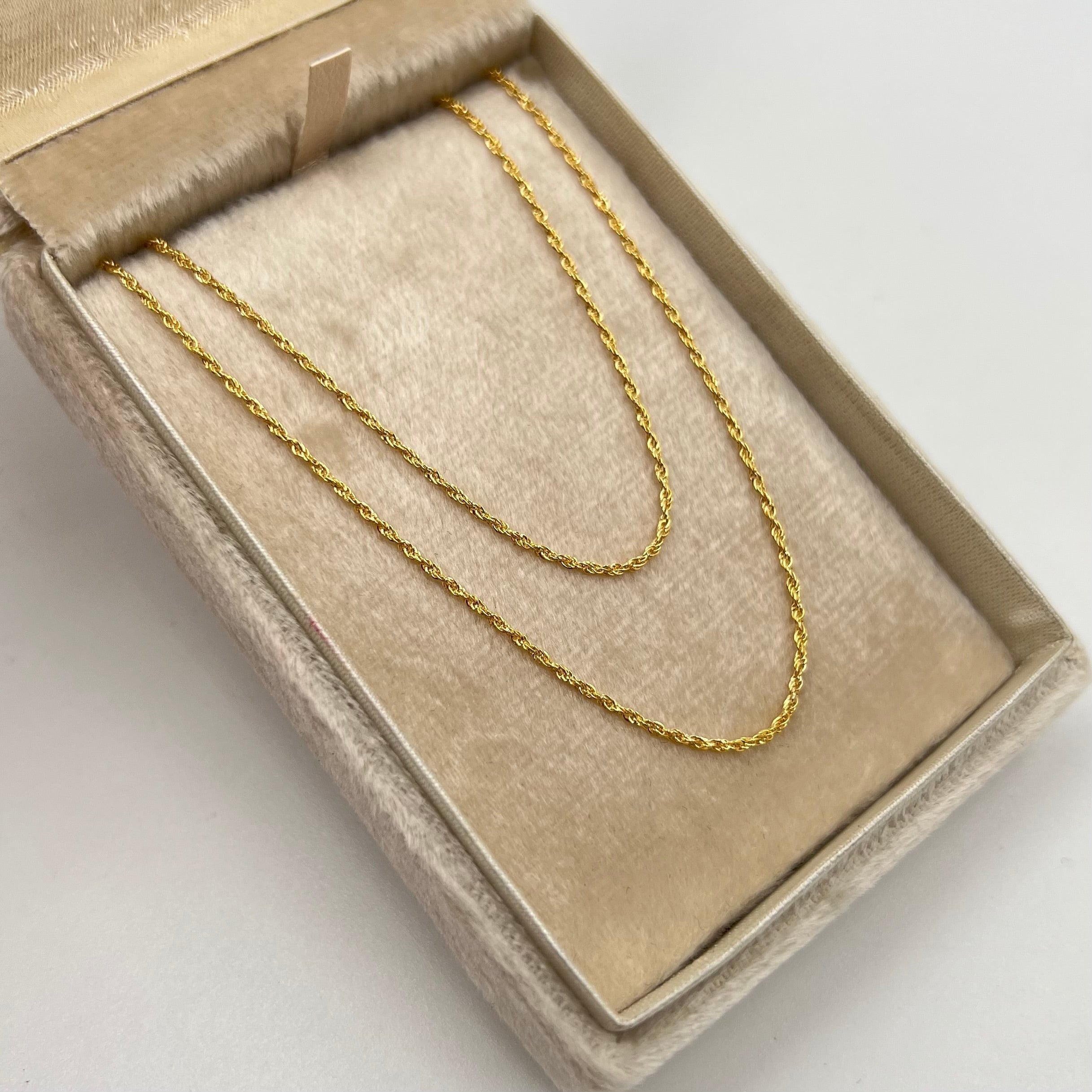CADENA ITALY MINI LAZO ORO AMARILLO 18K +3 / 1,12 GR / 1,2 MM / 60 CM