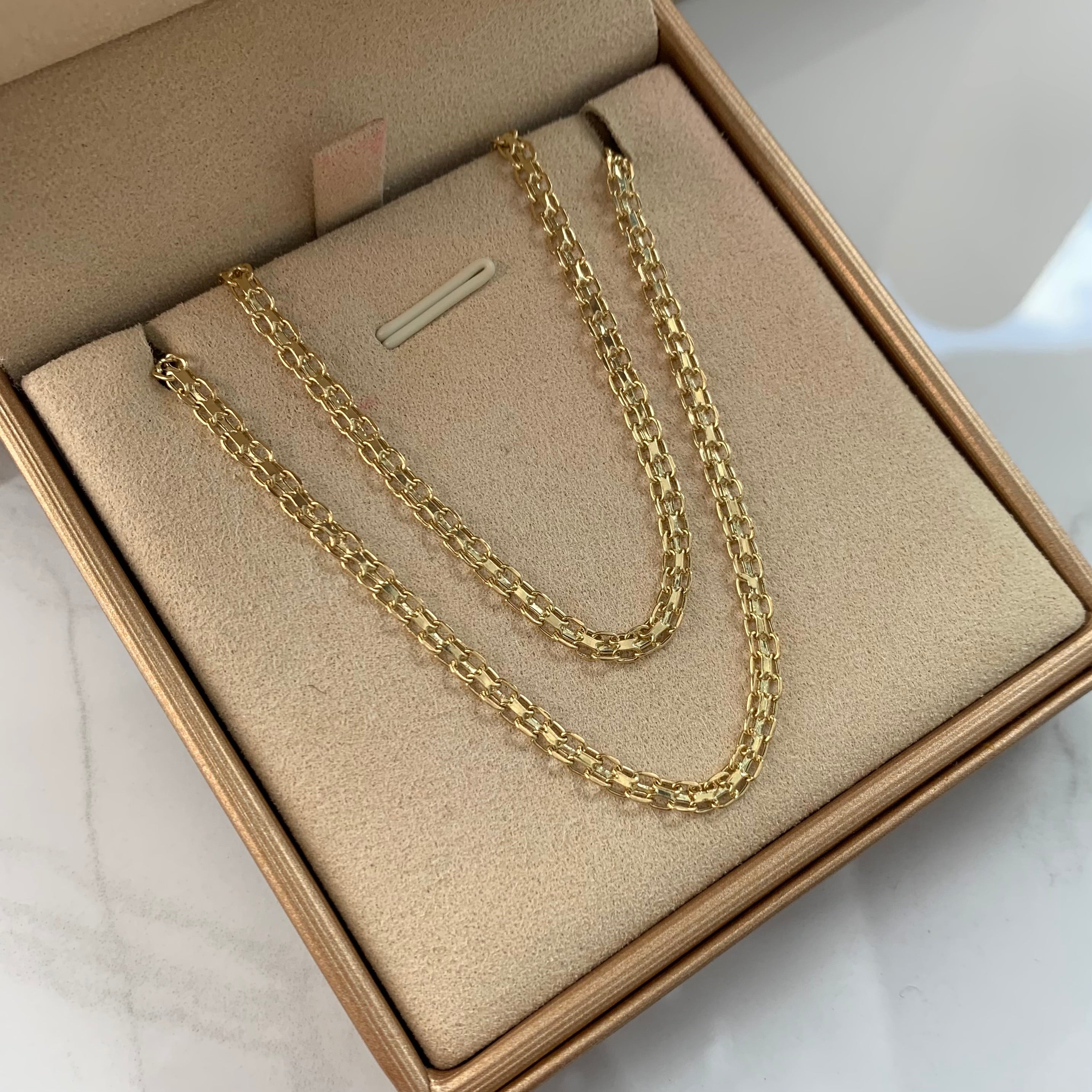 CADENA ITALY CHINA   ORO AMARILLO 18K +1/ 3,1 GR / 3 MM / 45 CM