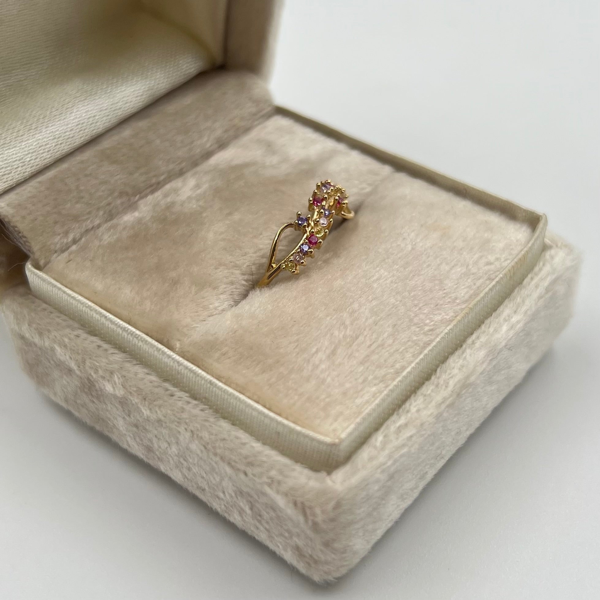 ANILLO ESPIGA CASTING COLORES  ORO AMARILLO 18K / TALLA 6 1/4 / 1,4 GR / 5 MM