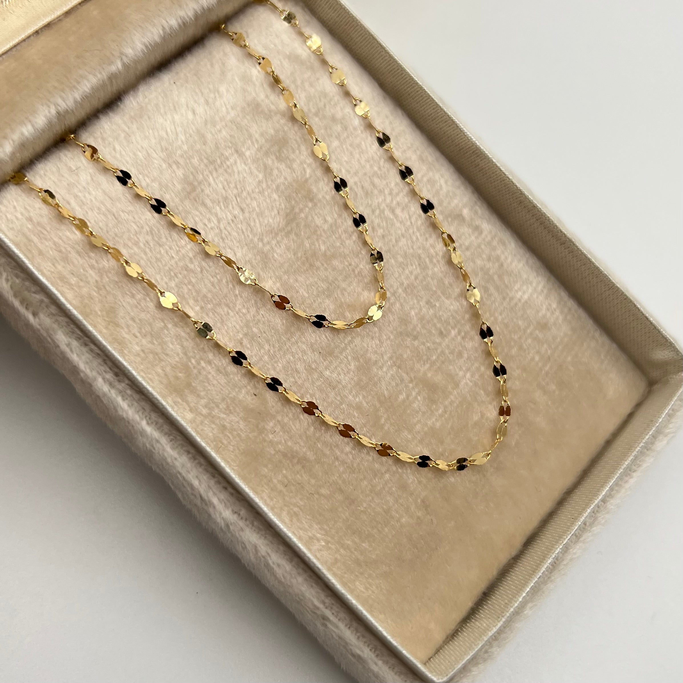 CADENA ITALY FLOR ESPEJO +3 / 1,3 GR / 1,87 MM / 50 CM