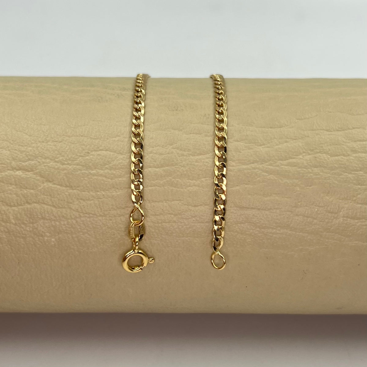PULSO ITALY CUBANO  ORO AMARILLO 18K +3 / 1,9 GR / 2,8 MM / 19 CM