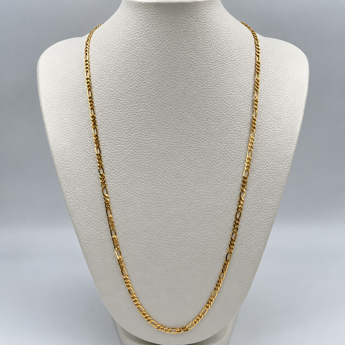 CADENA ITALY FIGARO ORO AMARILLO 18K 7,35 GR / 3,3 MM / 70 CM