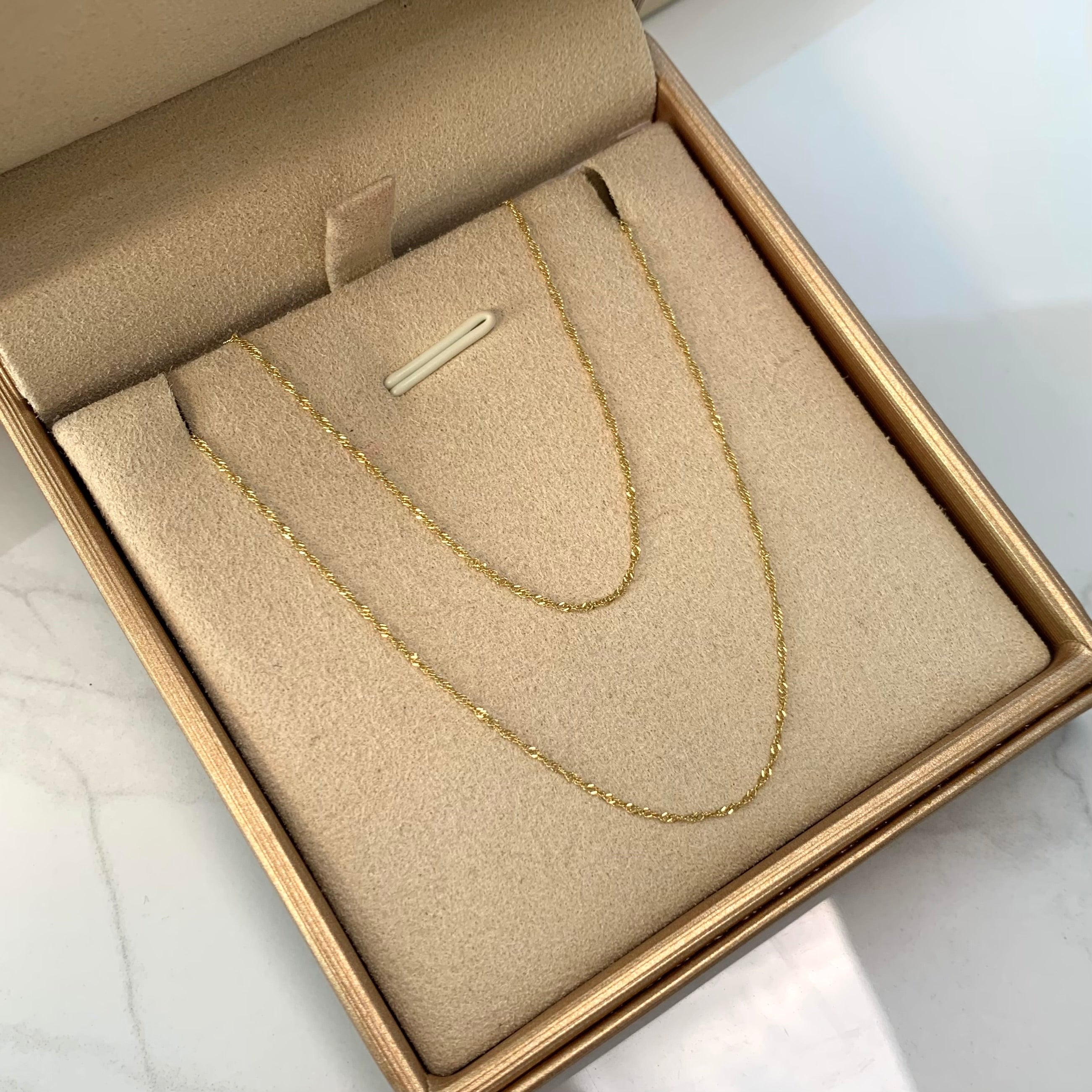 CADENA ITALY SINGAPUR ORO AMARILLO 18K +3 / 1,1 GR / 0,45 MM / 45 CM