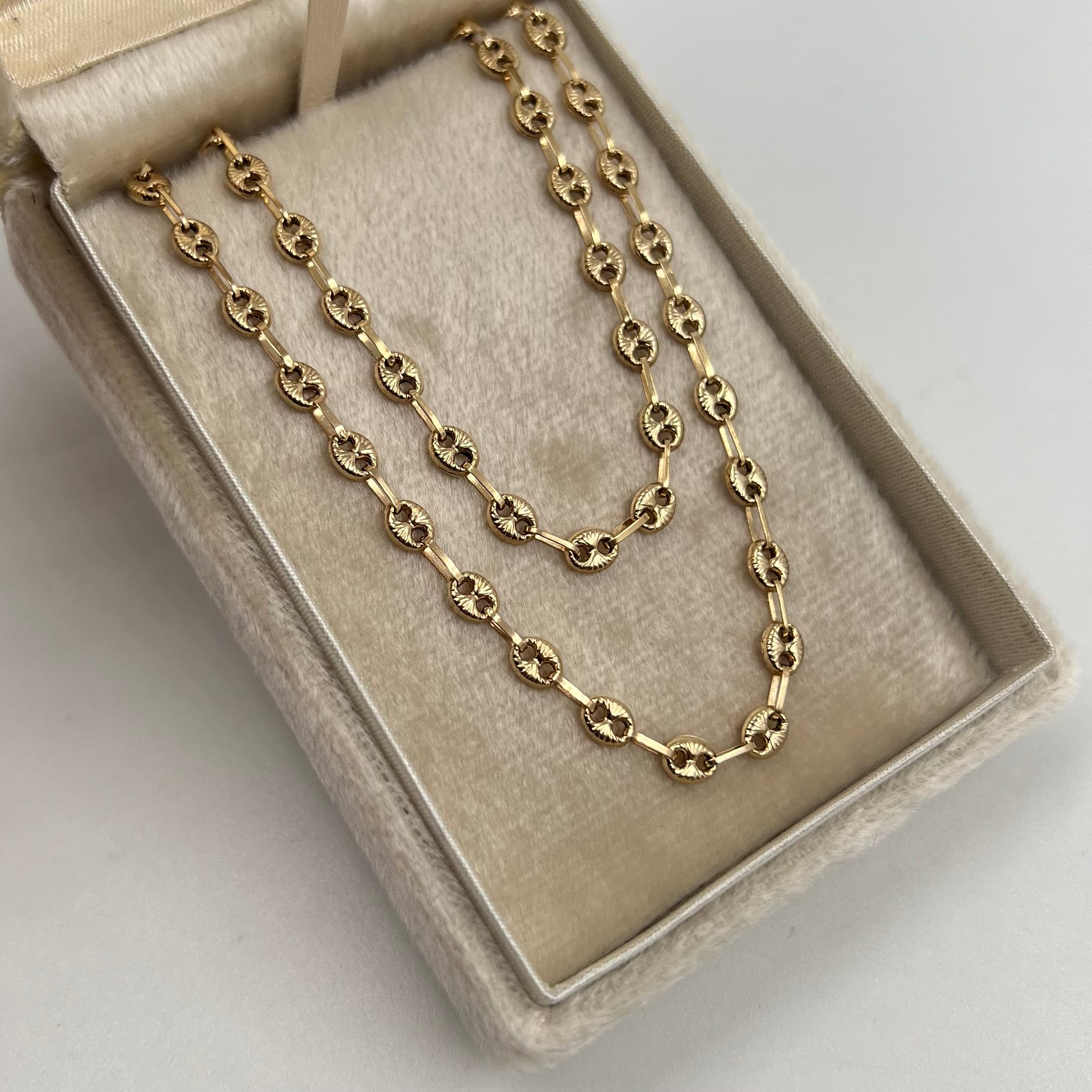 CADENA GC DIAMANTADA REAZA ITALY  ORO AMARILLO 18K 6,67 GR / 4 MM / 50 CM