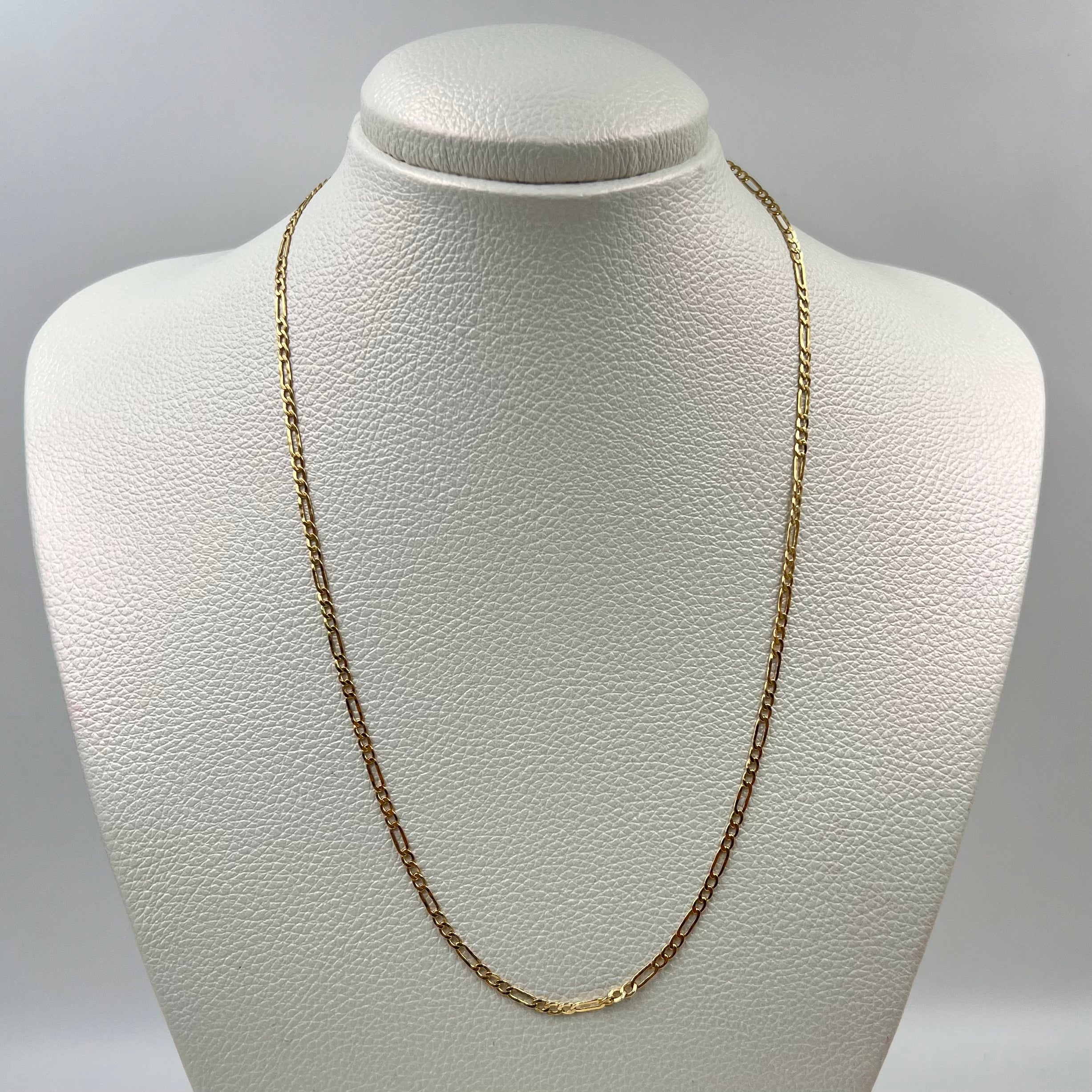 CADENA ITALY FIGARO 3X1 ORO AMARILLO 18K +3 / 2,33 GR / 2 MM / 45 CM