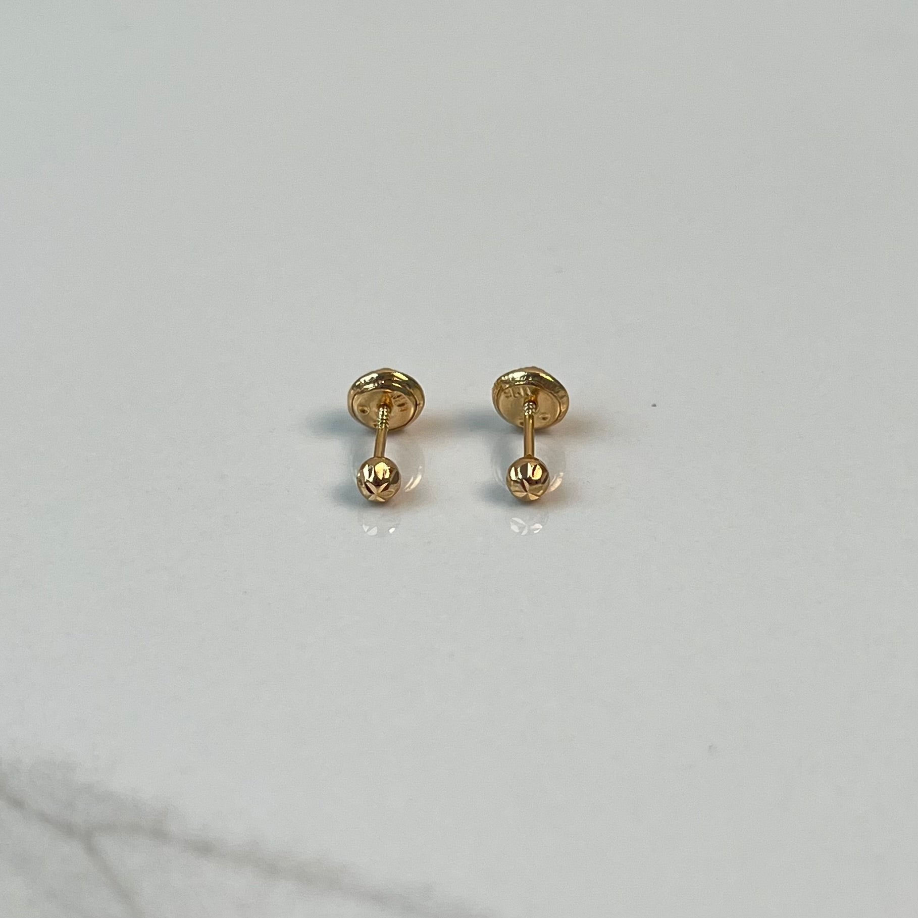 TOPOS BOLA DIAMANTADA ORO AMARILLO 18K 0,47 GR / 3 MM