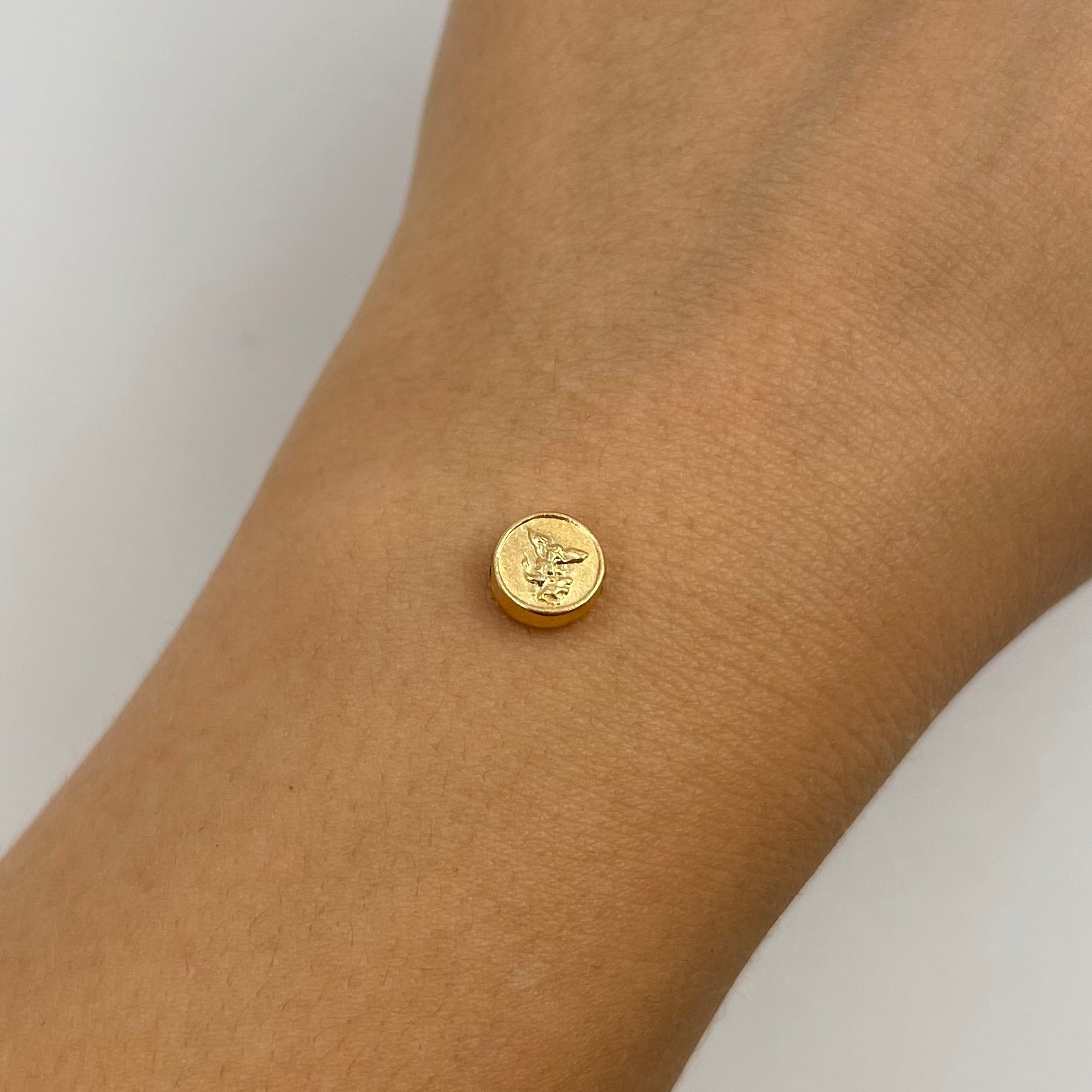HERRAJE SAN MIGUEL ARCANGEL  ORO AMARILLO 18K 0,36 GR / 0,8 CM