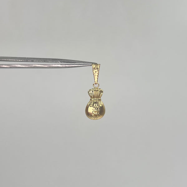 DIJE BOLSA DE DINERO GRANDE ORO AMARILLO 18K 0,66 GR / 8 MM / 1,5 CM