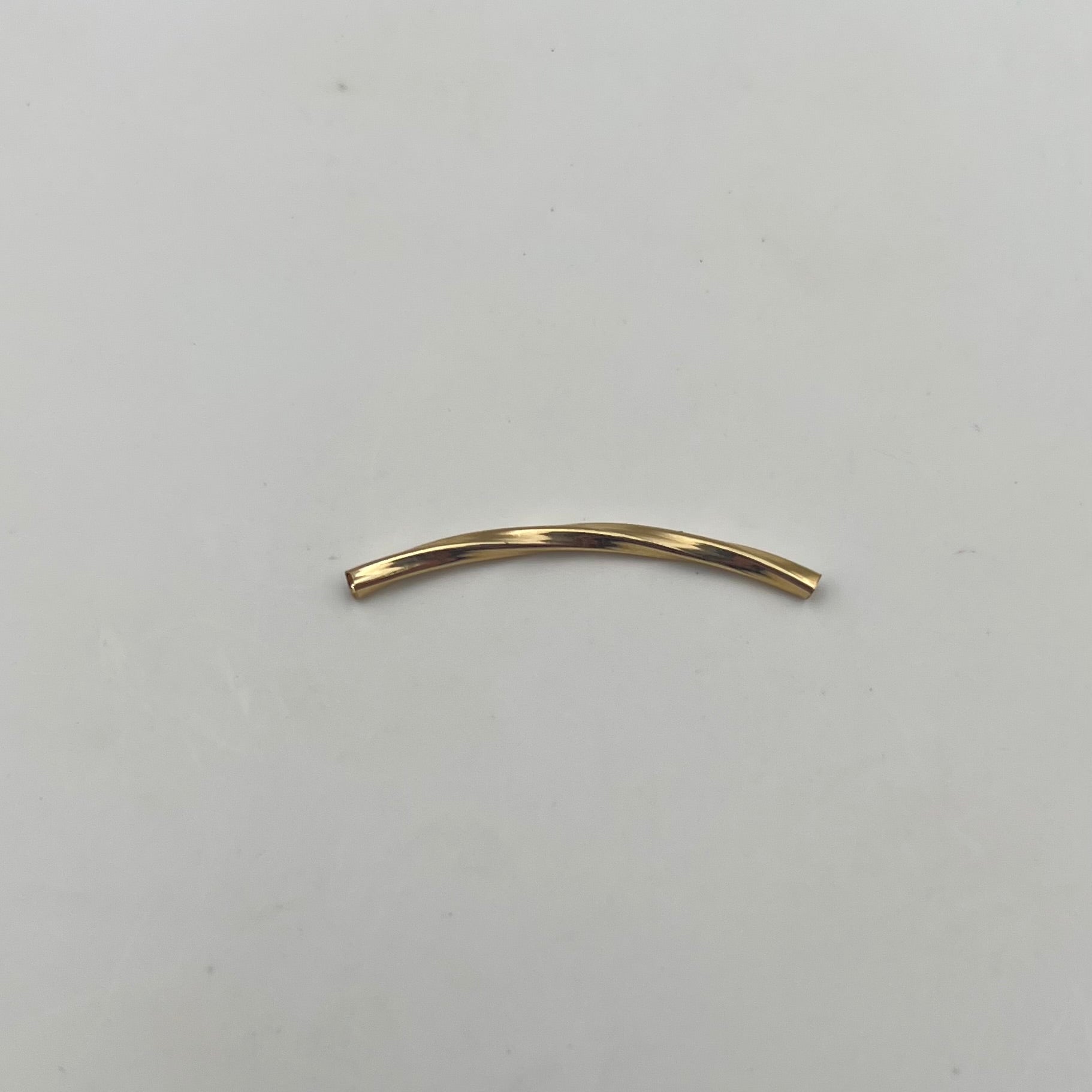 HERRAJE TUBO ENTORCHADO  ORO AMARILLO 18K 0,41 GR / 31 CM
