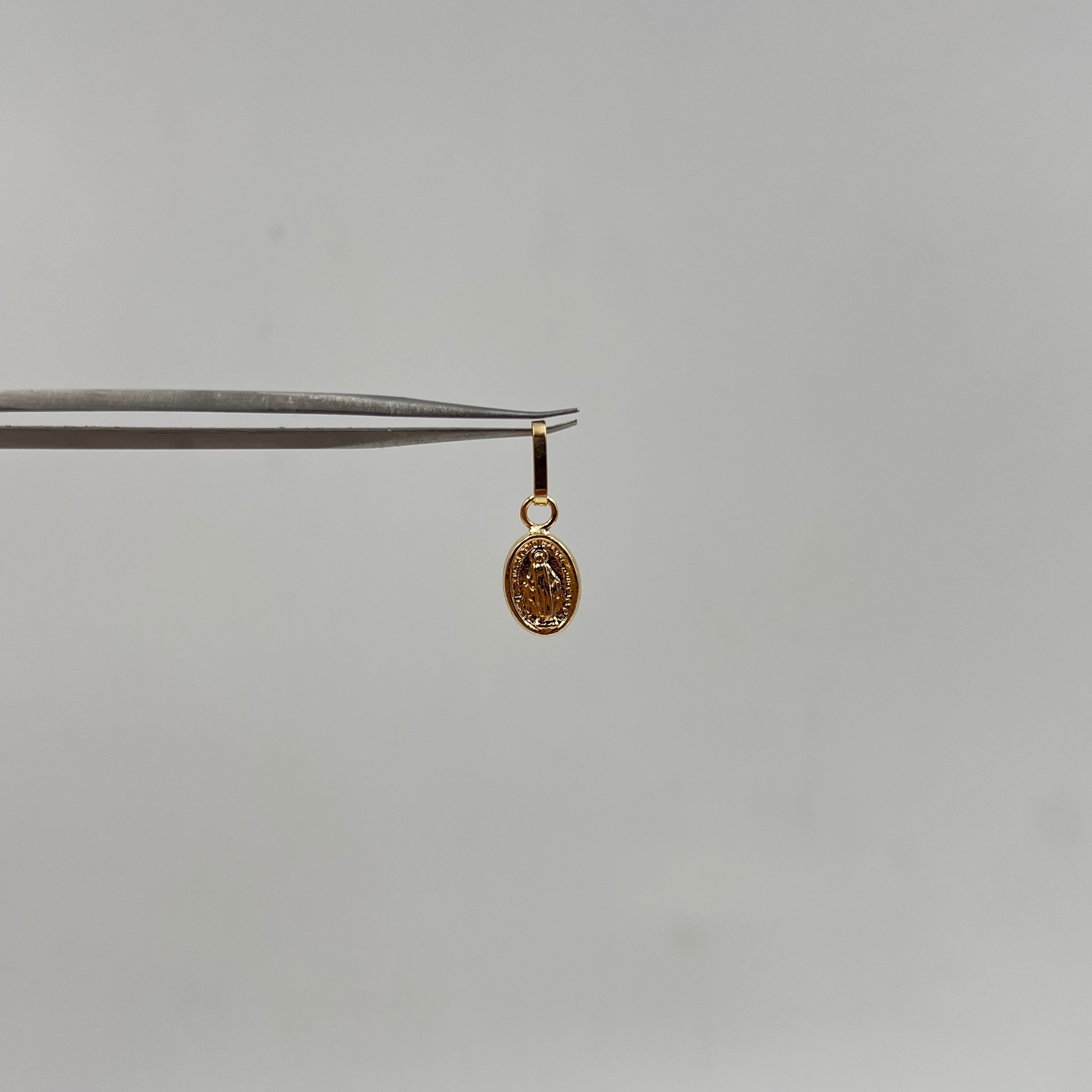 DIJE VIRGEN DE LA MILAGROSA  ORO AMARILLO 18K 0,45 GR / 0,6 MM / 1,2 CM