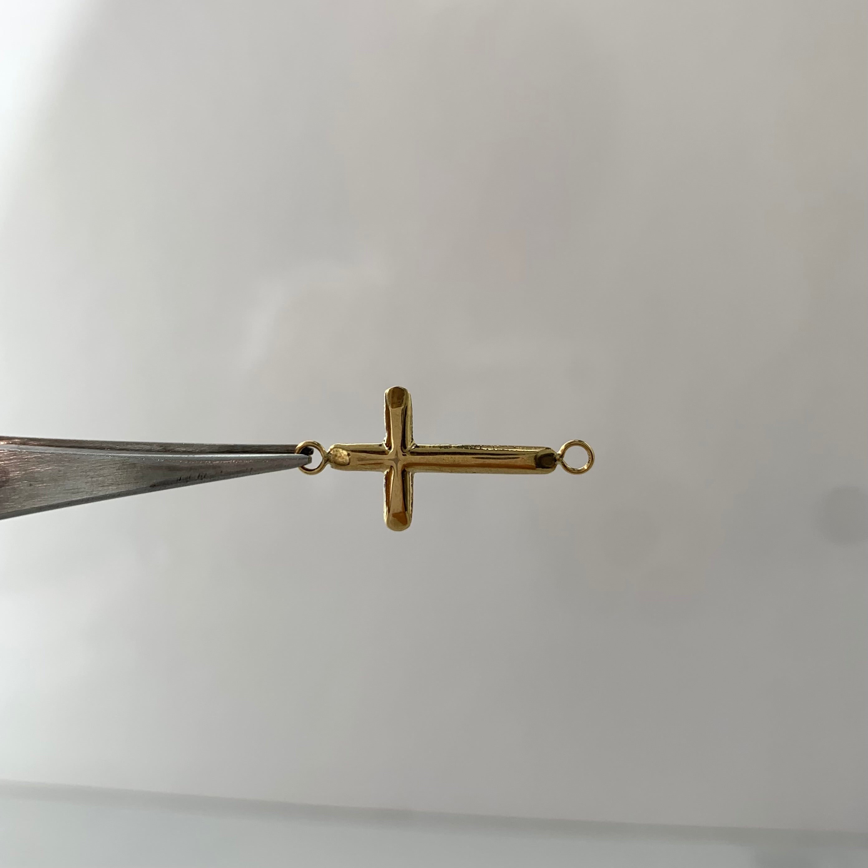 HERRAJE CRUZ ORO AMARILLO 18K 0,5 GR / 2,6 CM