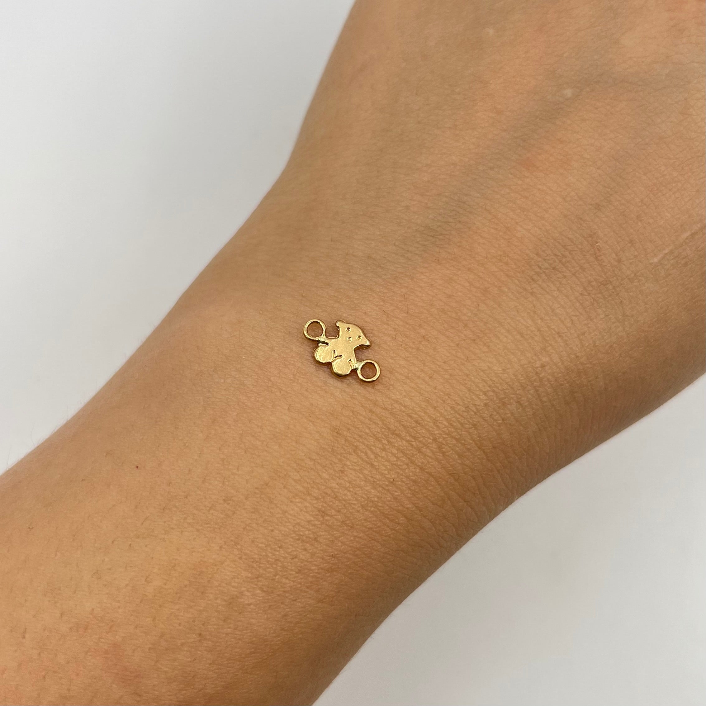 HERRAJE OSO  ORO AMARILLO 18K 0,21 GR / 1,1 CM