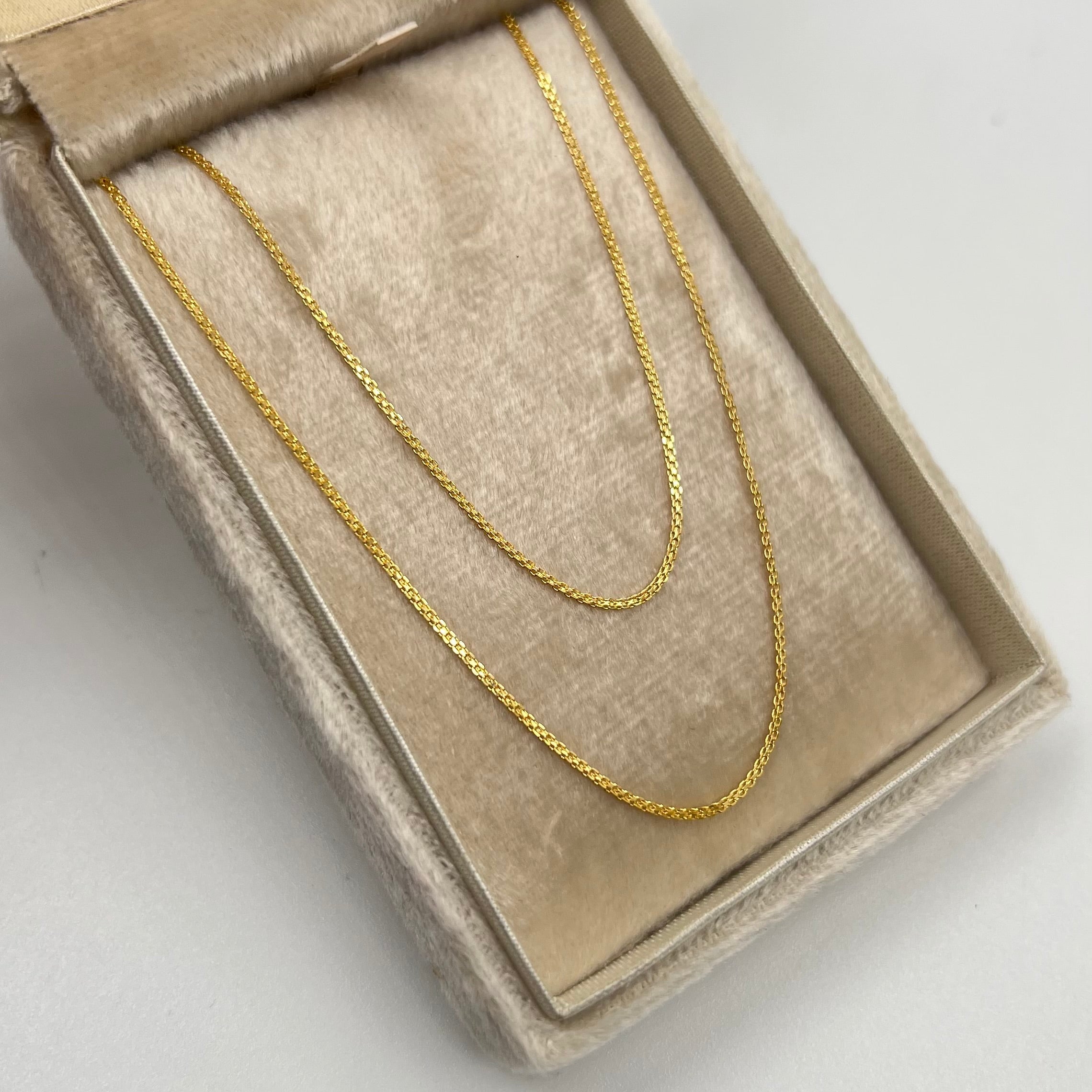 CADENA ITALY CHINA  ORO AMARILLO 18K +3 / 1,9 GR / 1 MM / 60 CM