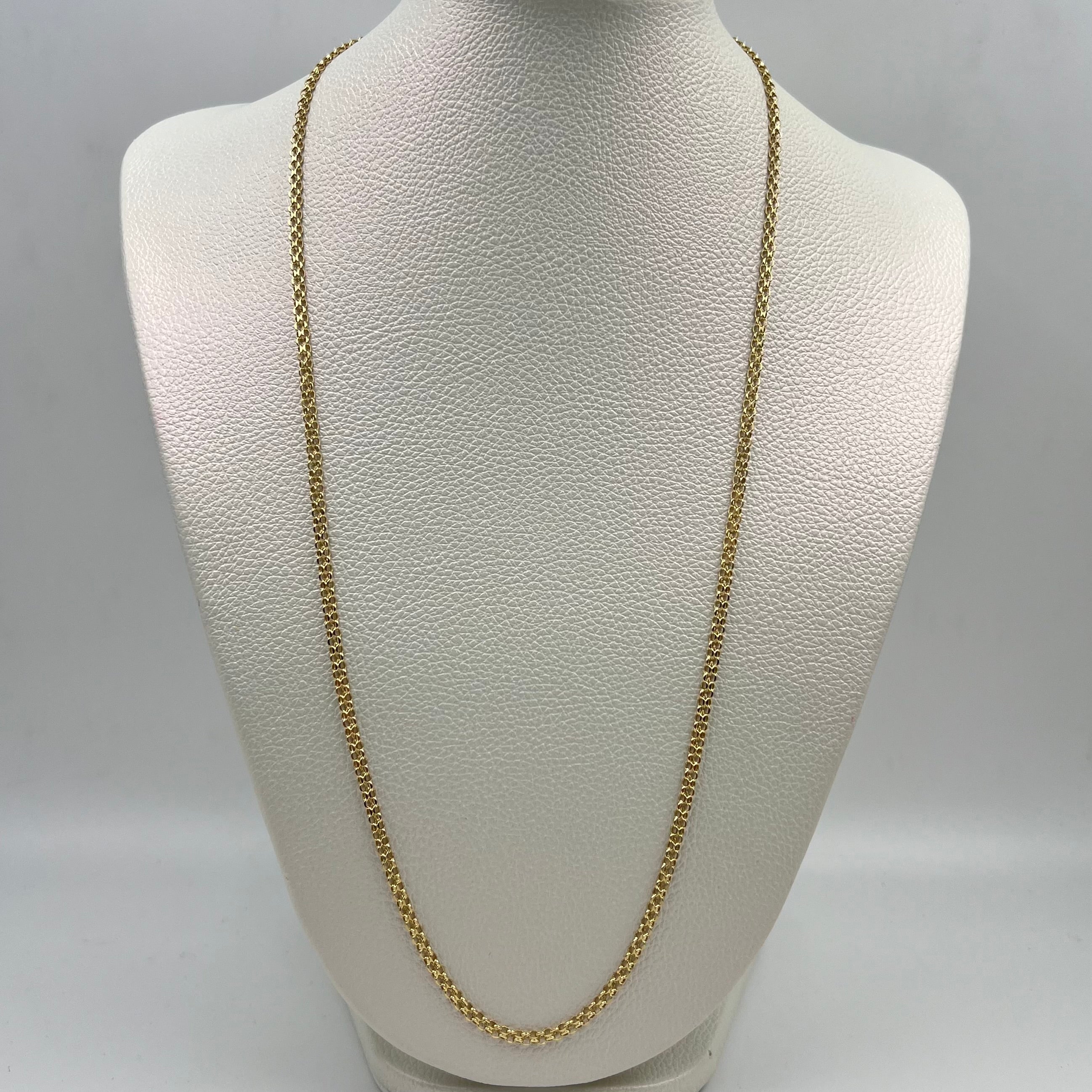 CADENA ITALY CHINA  ORO AMARILLO 18K +1 / 4 GR / 2,5 MM / 60 CM