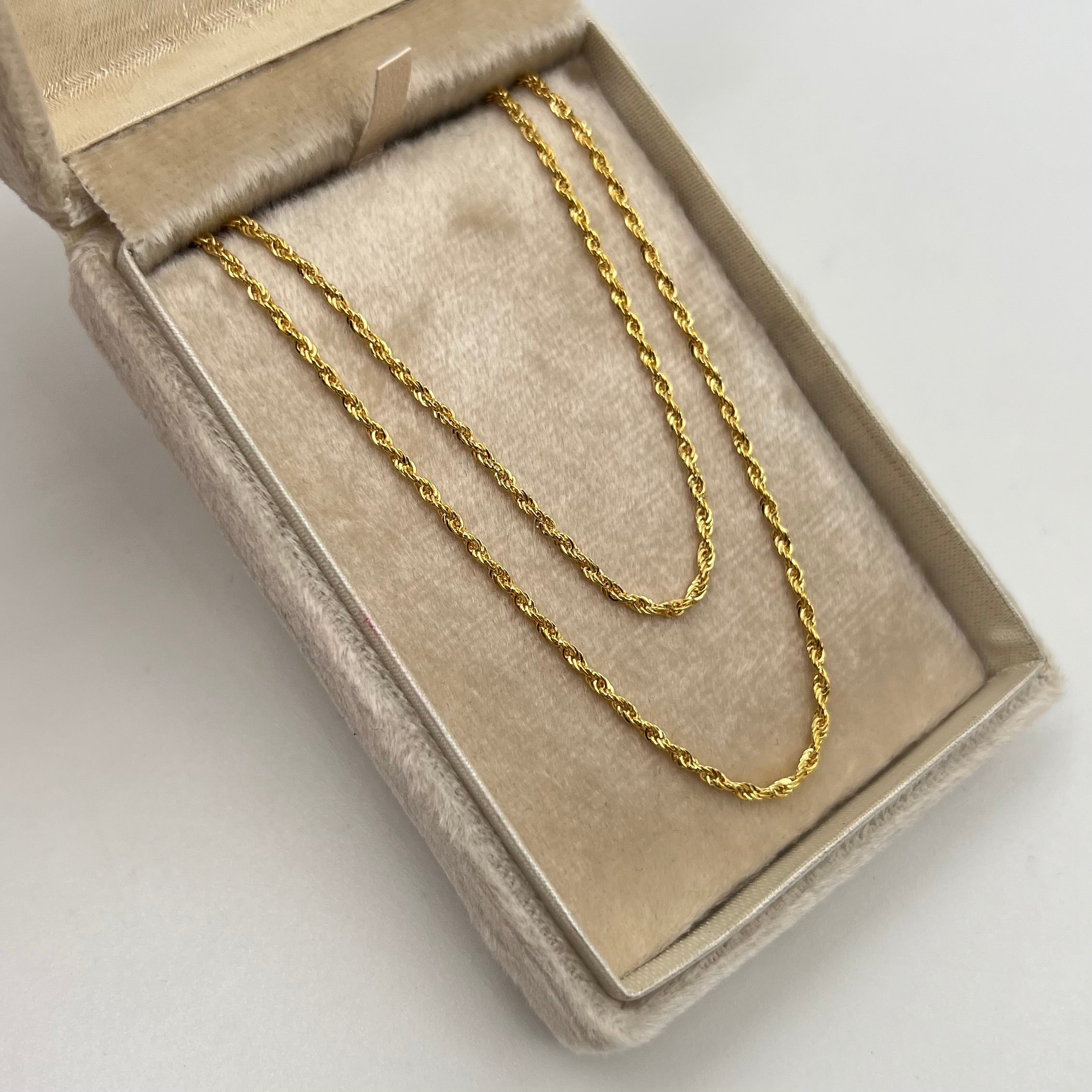 CADENA ITALY LAZO  ORO AMARILLO 18K +3 / 1,93 GR / 1,6 MM / 60 CM