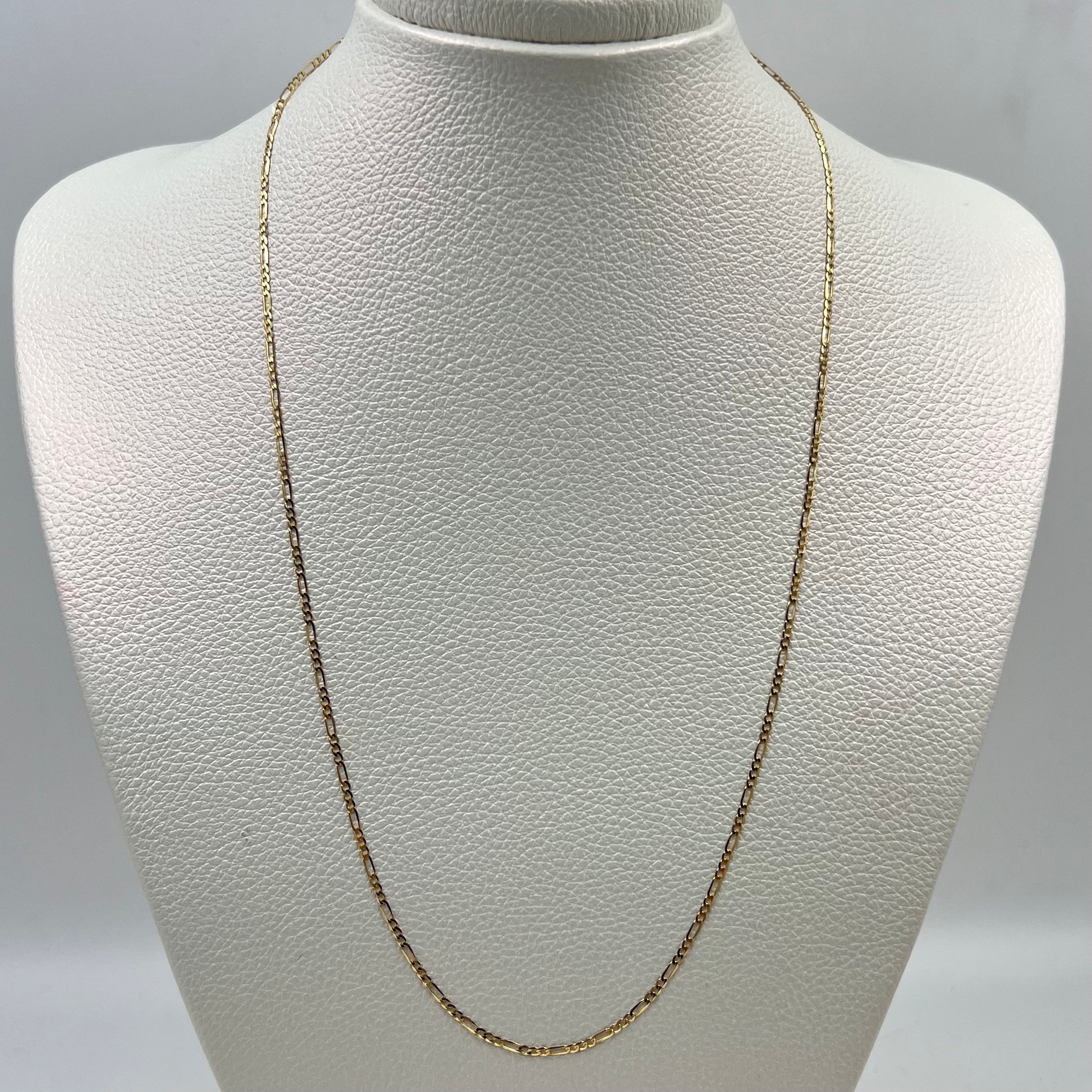 CADENA ITALY FIGARO 3X1 ORO AMARILLO 18K +3 / 1,12 GR / 1,3 MM / 50 CM