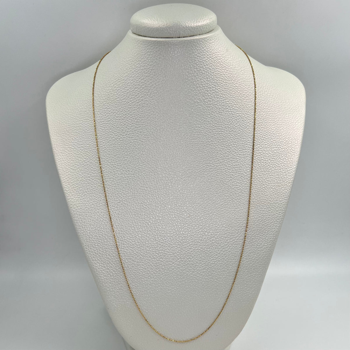 CADENA ITALY MINI MILITAR ORO AMARILLO 18K +3 / 2,7 GR / 0,9 MM / 60 CM