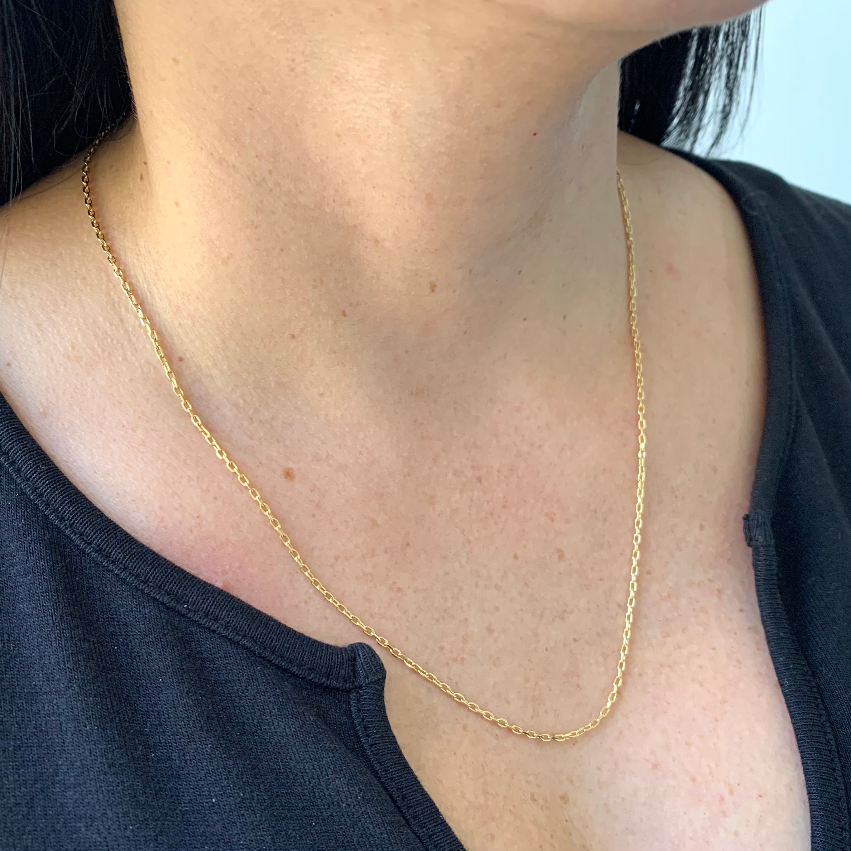 CADENA ITALY ROLL ON ORO AMARILLO 18K +3 / 2,2 GR / 1,6 MM / 50 CM